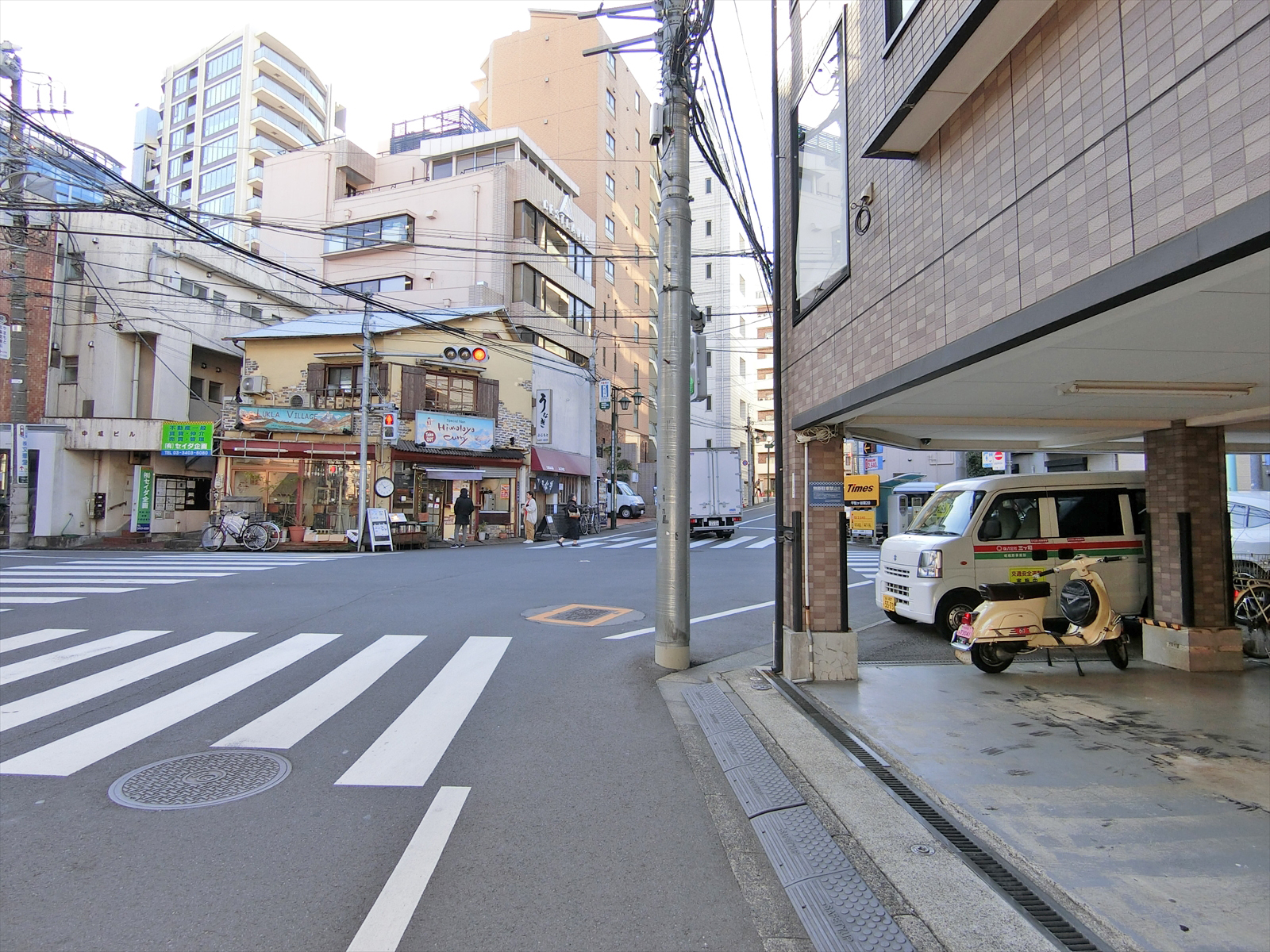 北参道ウィングビル前面の通り