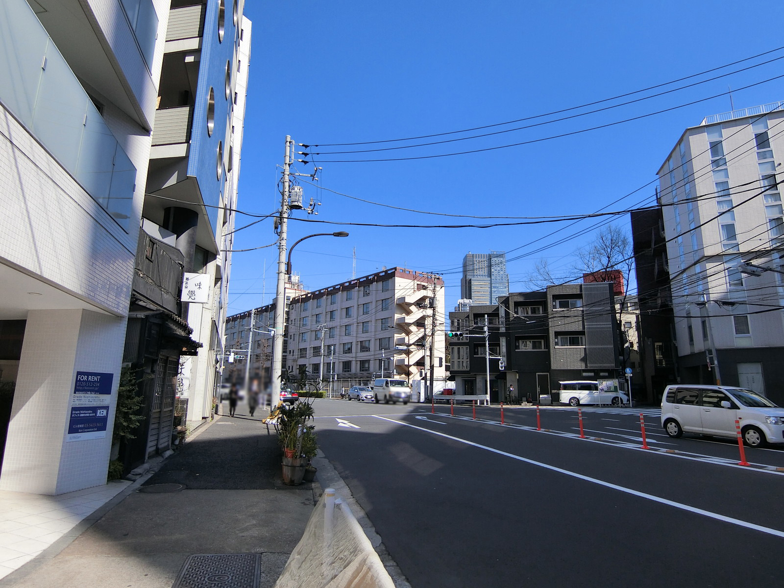 井門西麻布ビル前面の通り