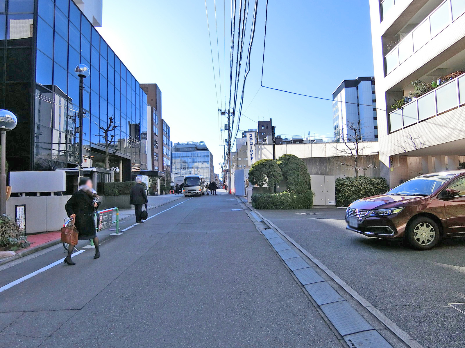 サイエンスプラザ前面の通り