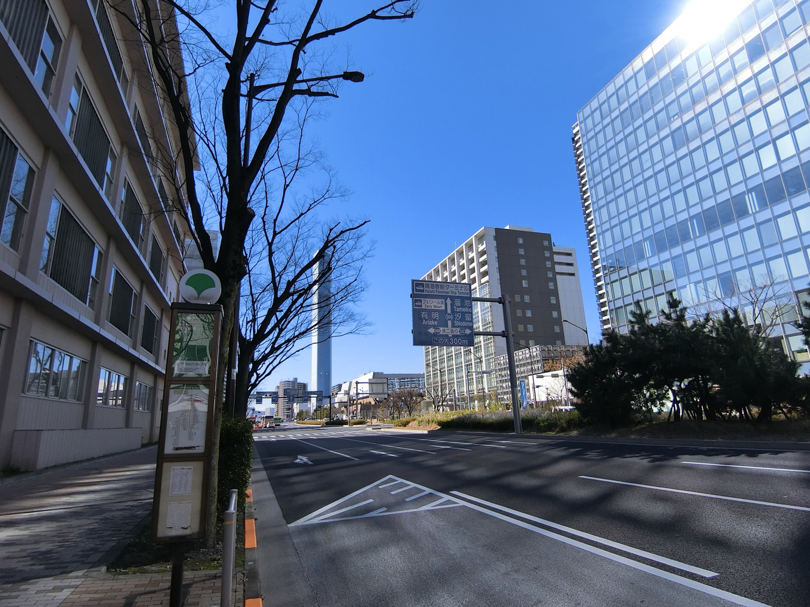 Daiwa晴海ビル前面の通り