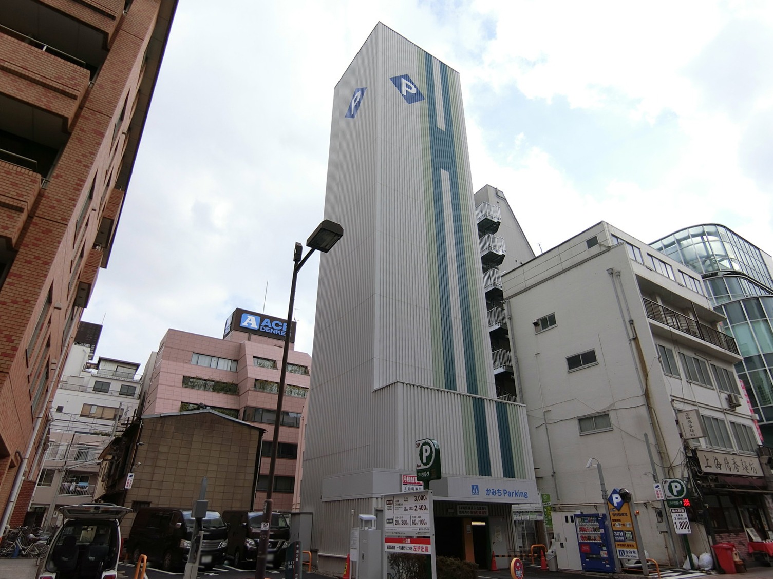 近くの時間貸し立体駐車場