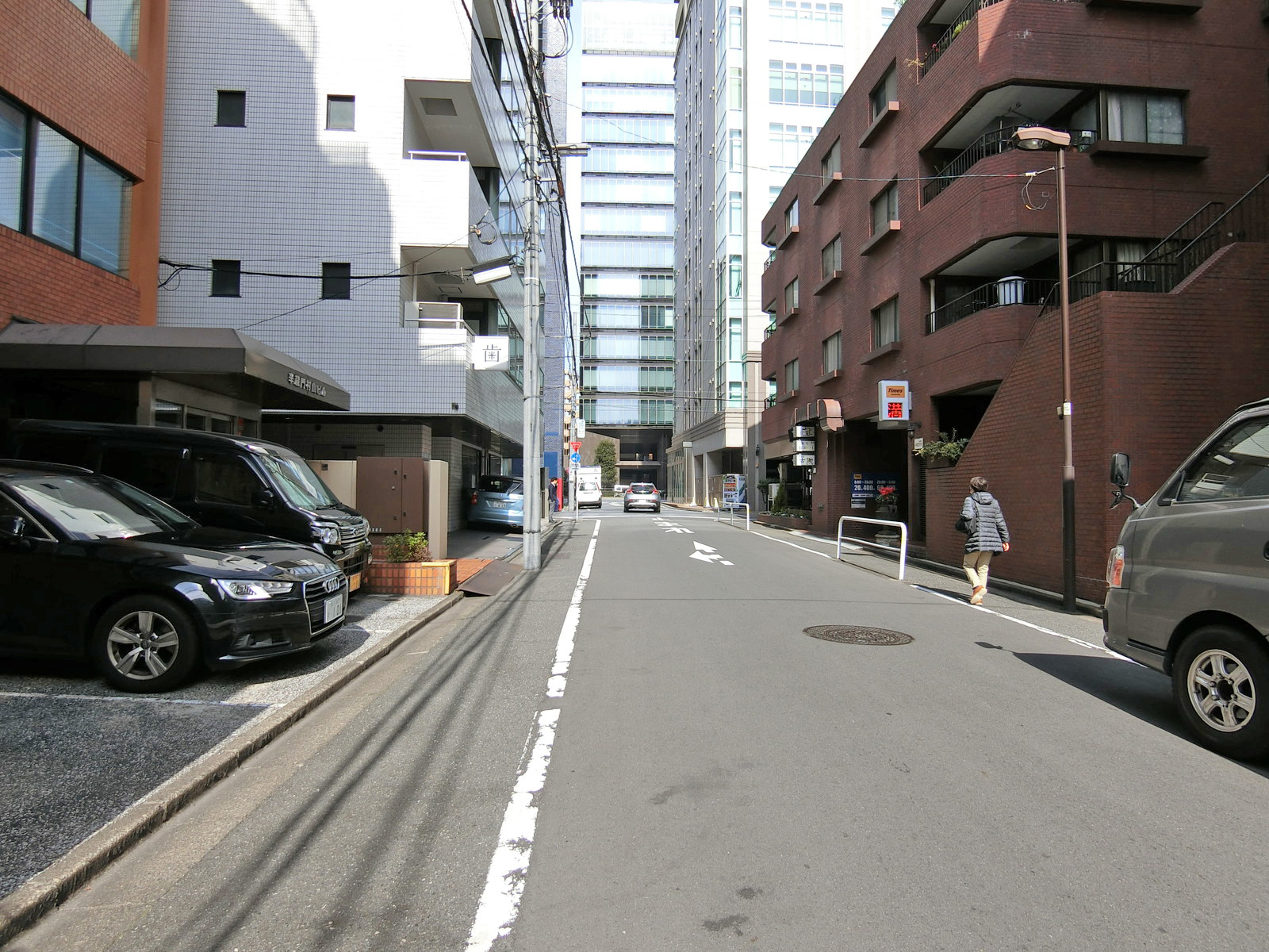 押田ビル前面の通り