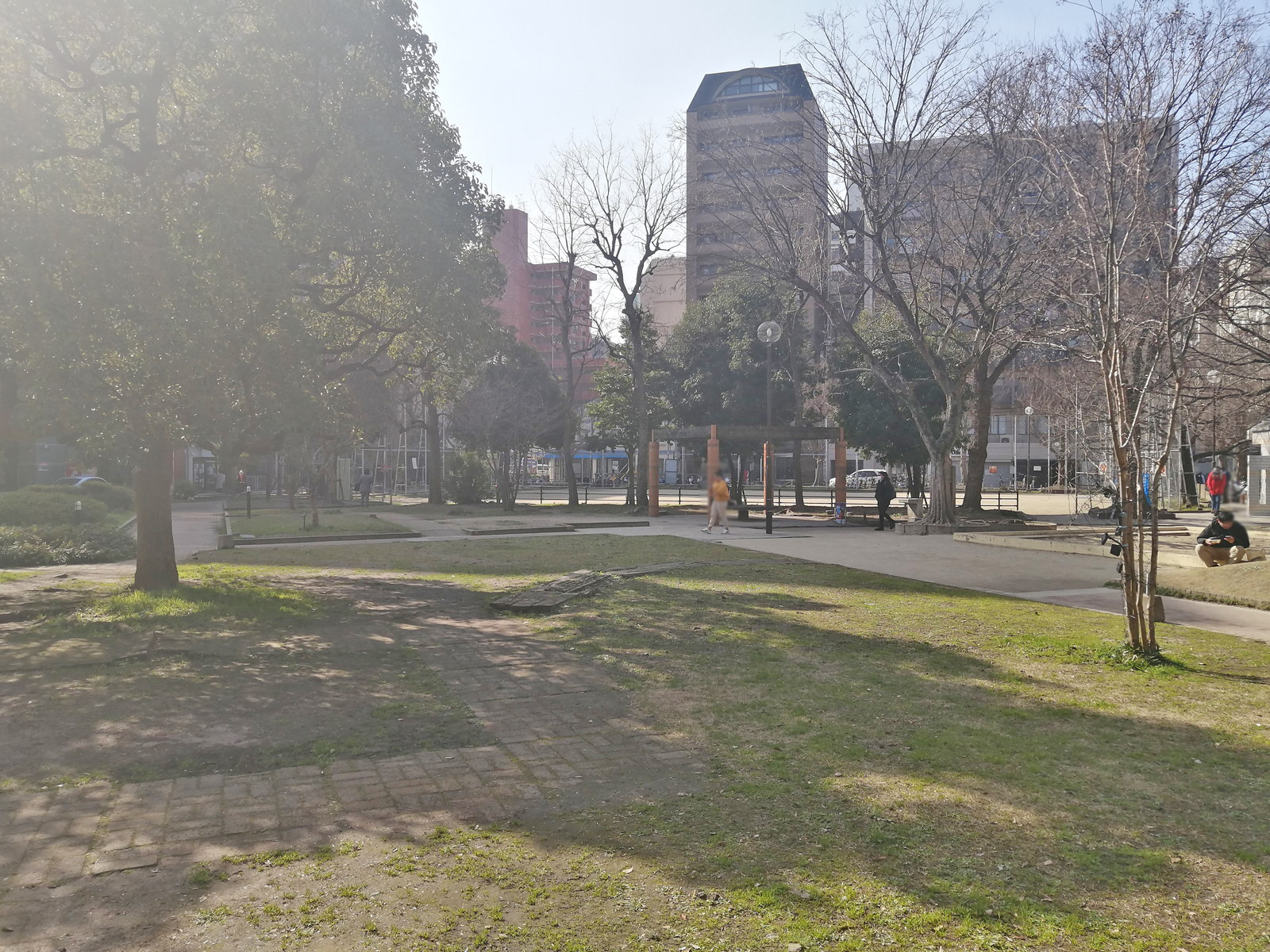 向かいの長浜公園