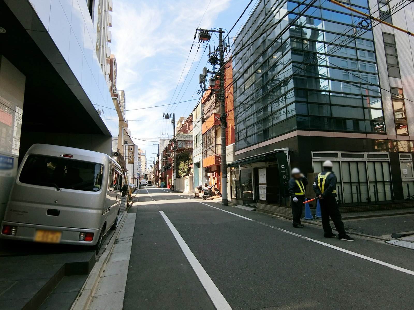 細田ビル前面の通り