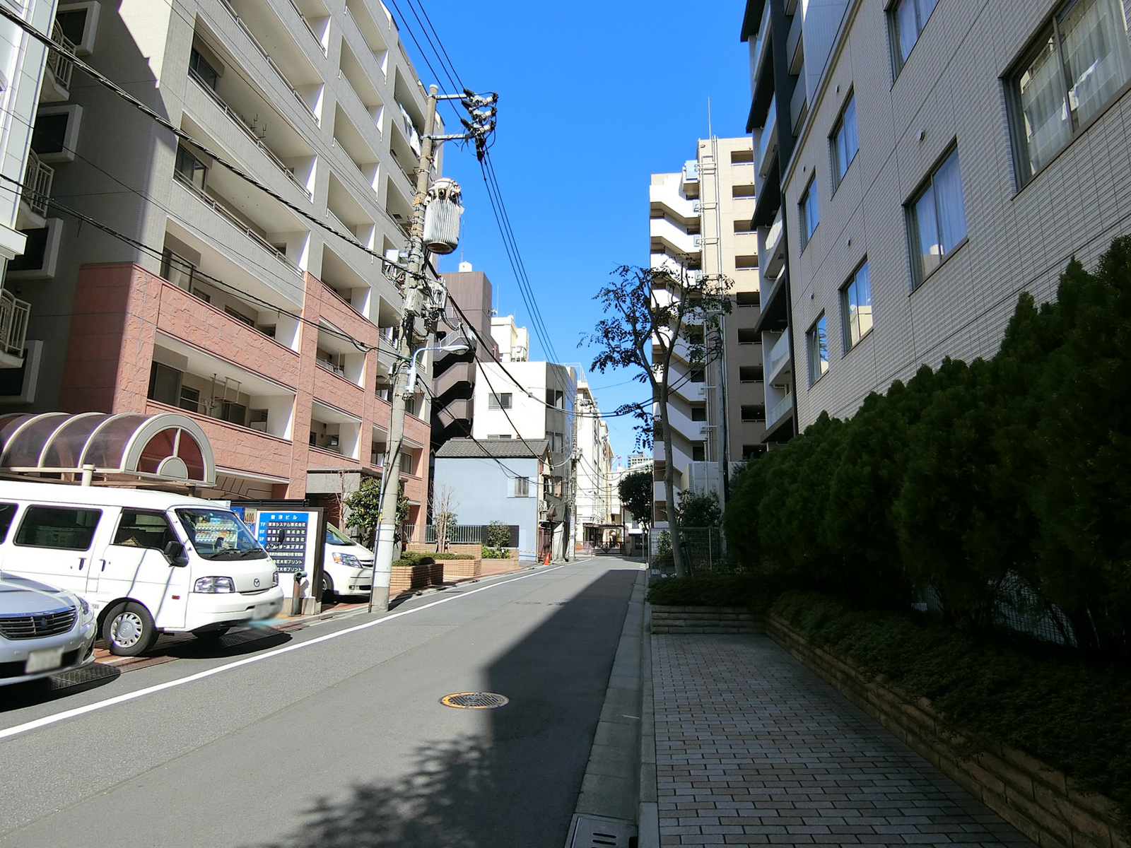 東陽ビル前面の通り