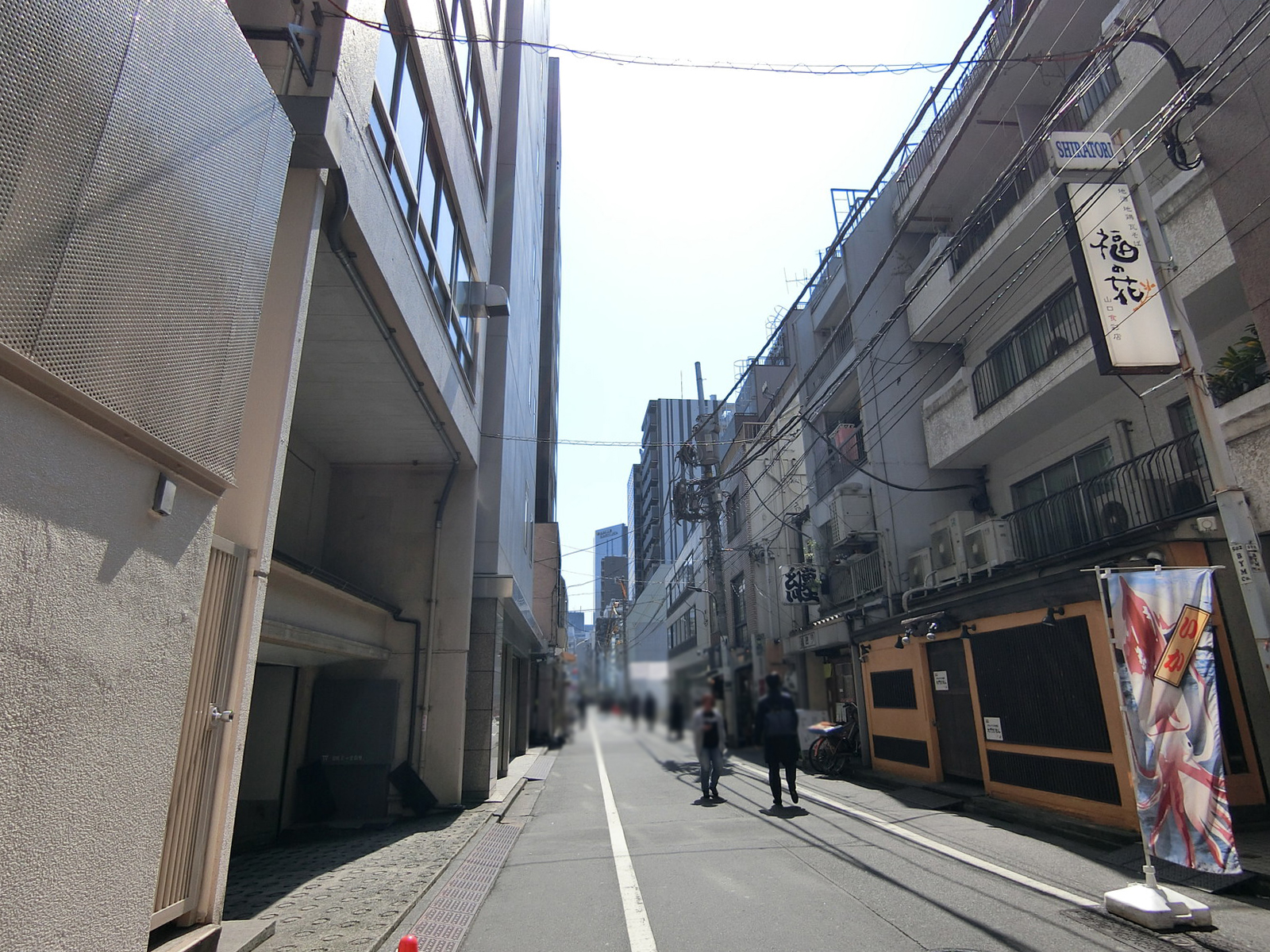 白鳥相互ビル前面の通り