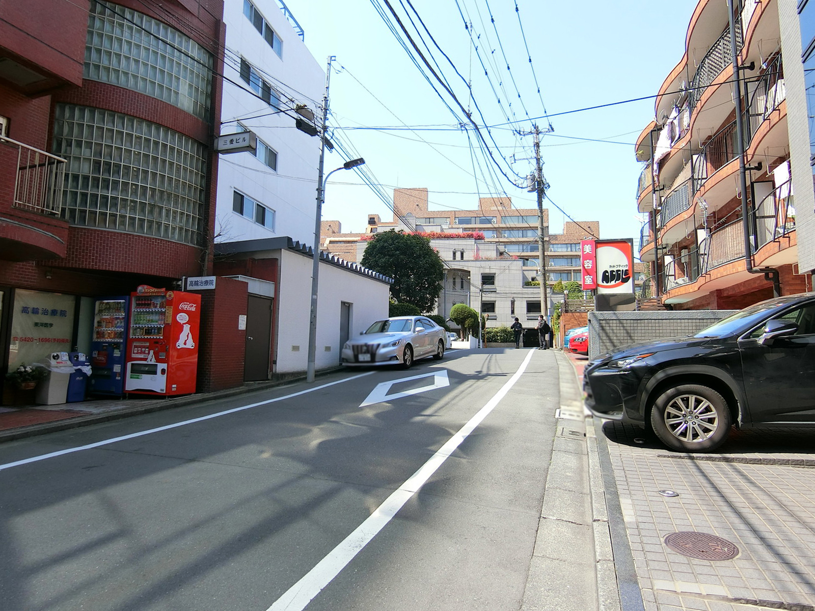 ASP高輪ビル前面の通り