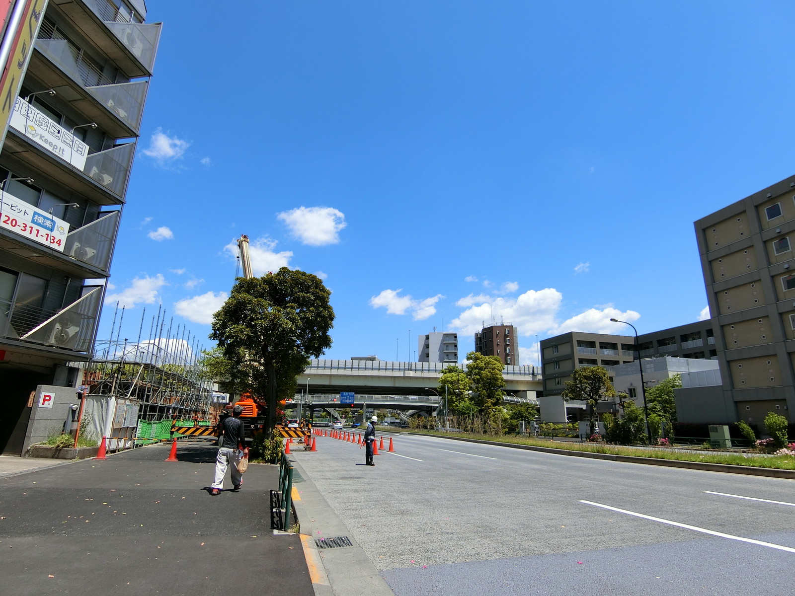 シエルブルー木場前面の通り