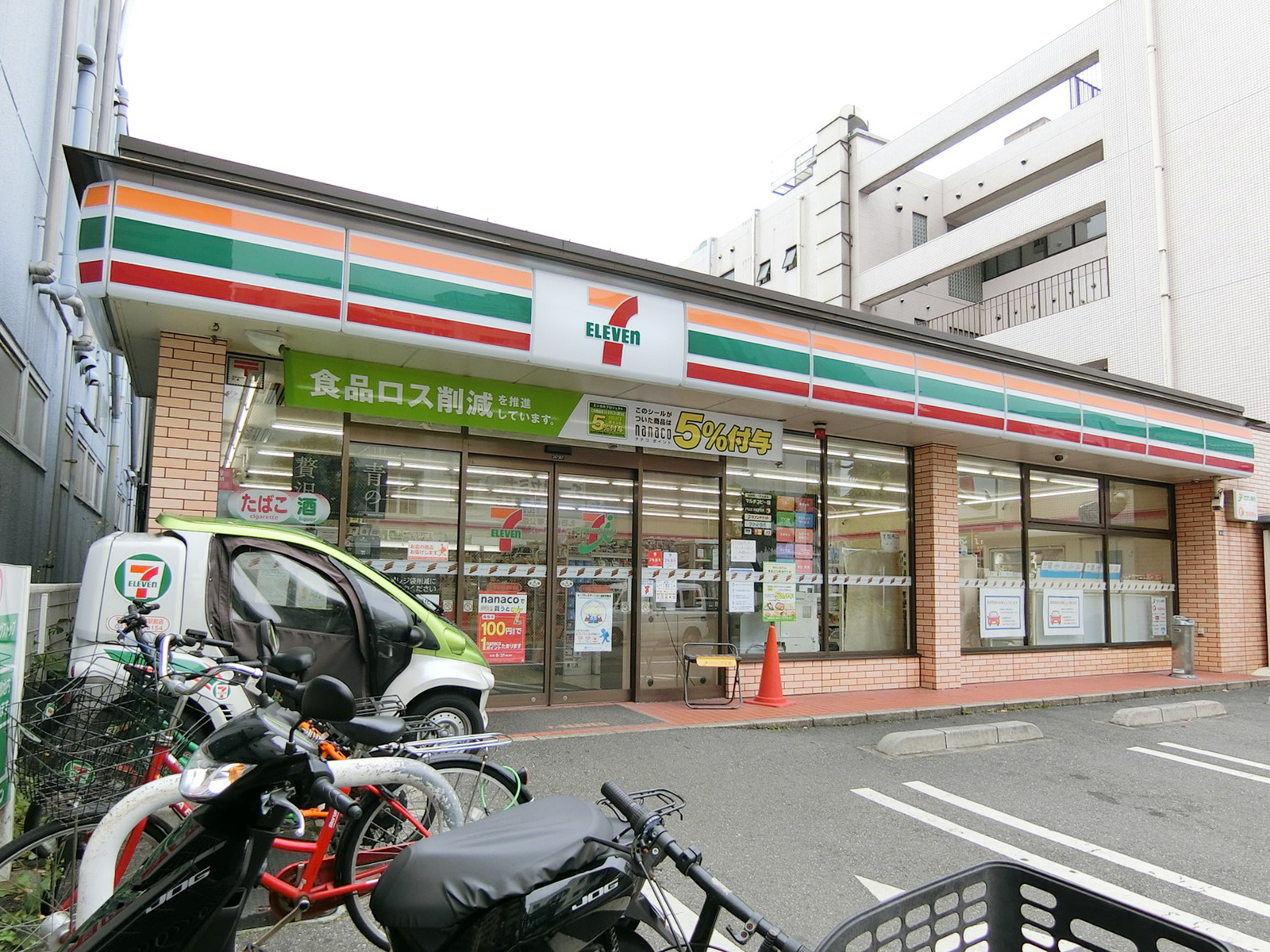 徒歩1分のセブンイレブン