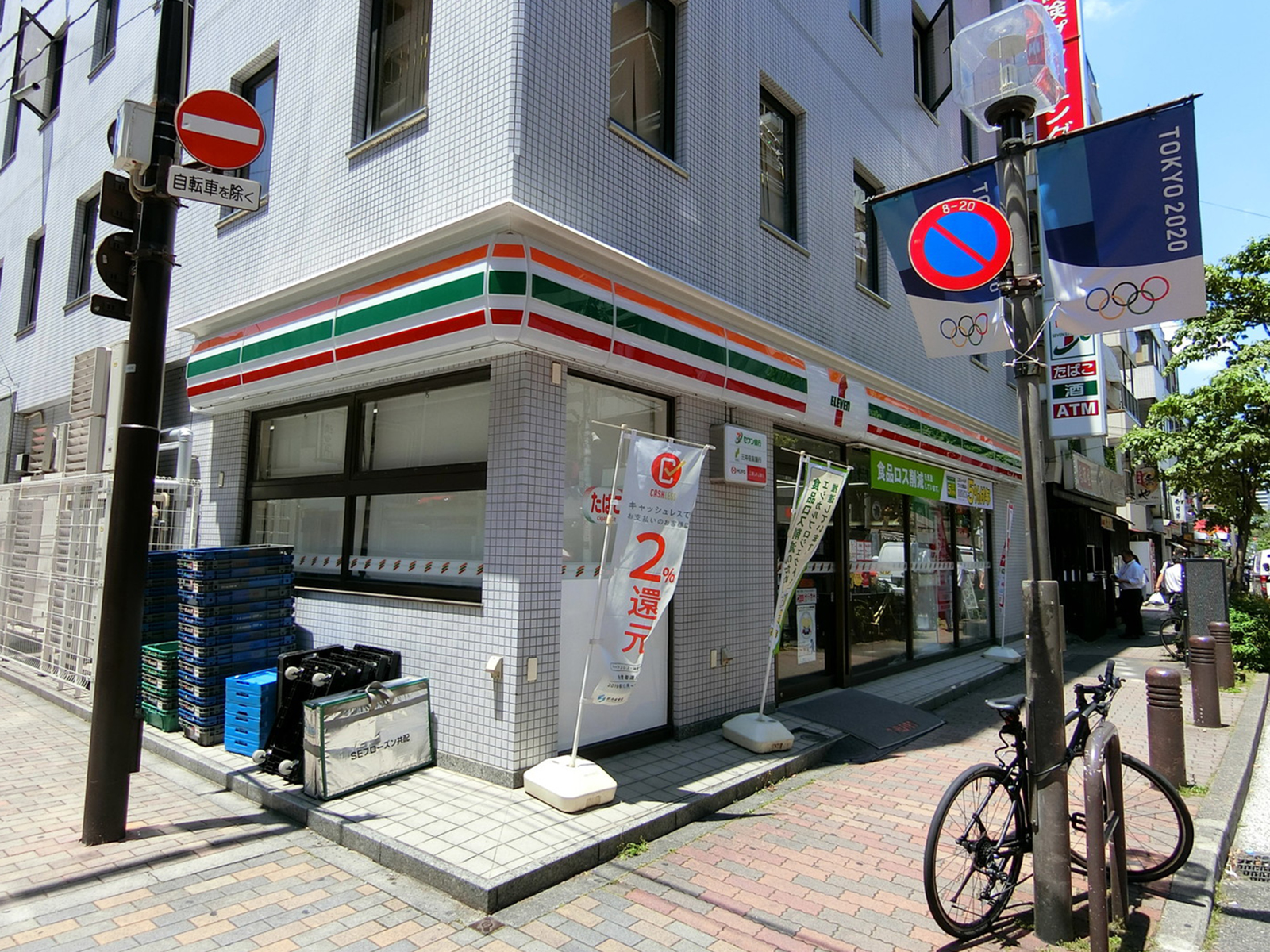 徒歩2分のセブンイレブン
