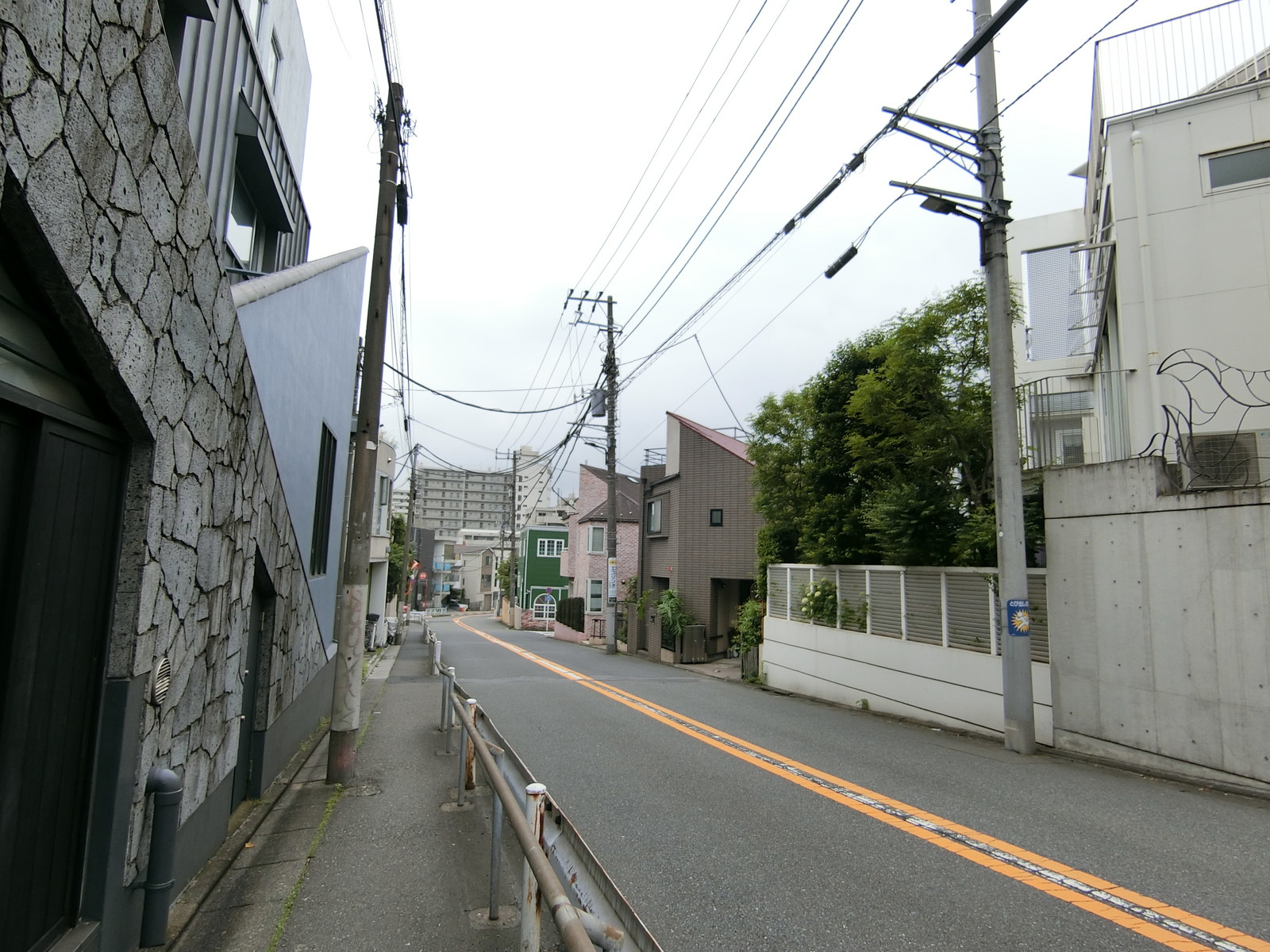 ヴィラ青葉台前面の通り