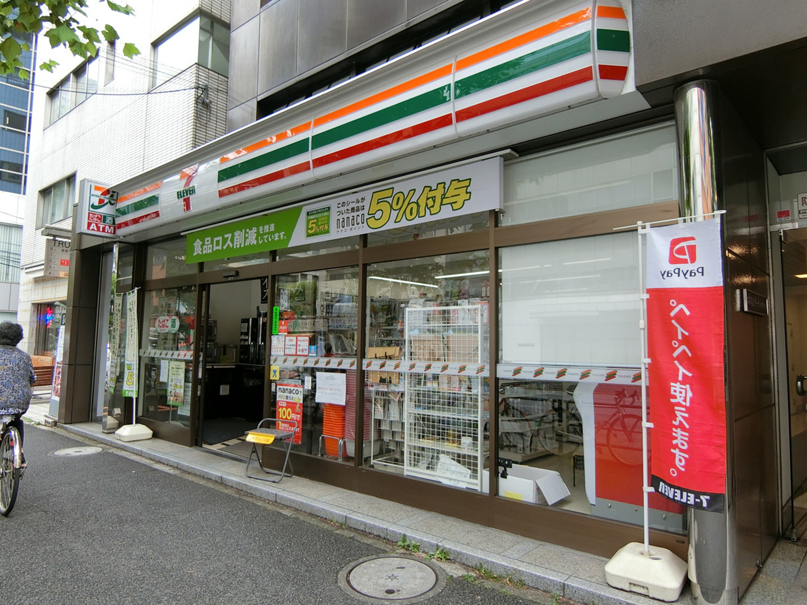 徒歩2分のセブンイレブン