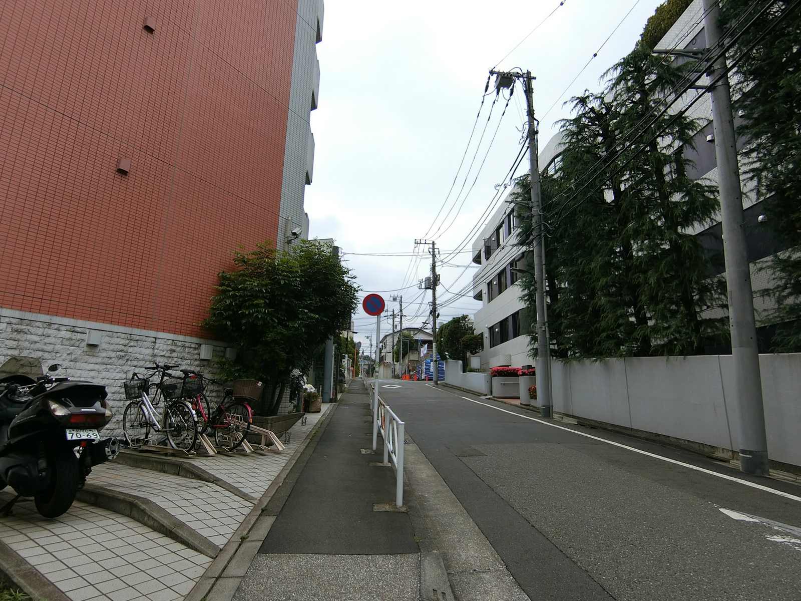パステルビル前面の通り