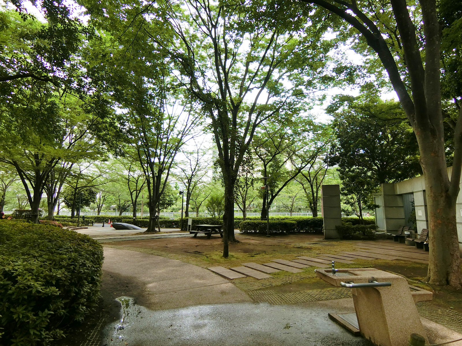 徒歩2分の居木橋公園