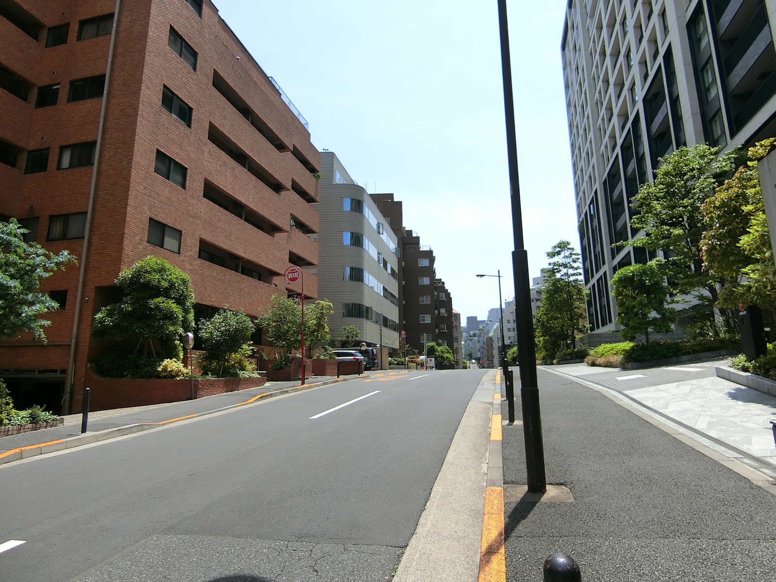 ローダム三番町前面の通り