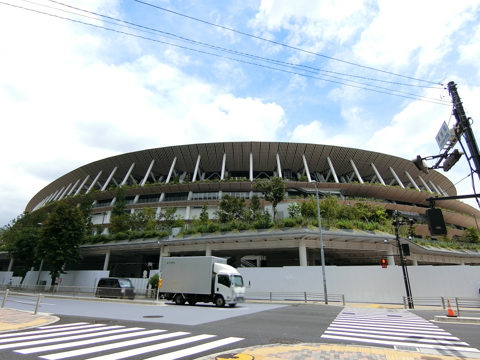 付近の国立競技場