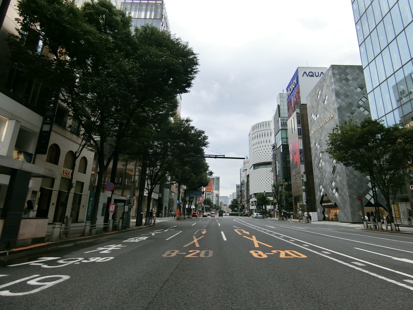 付近の晴海通り