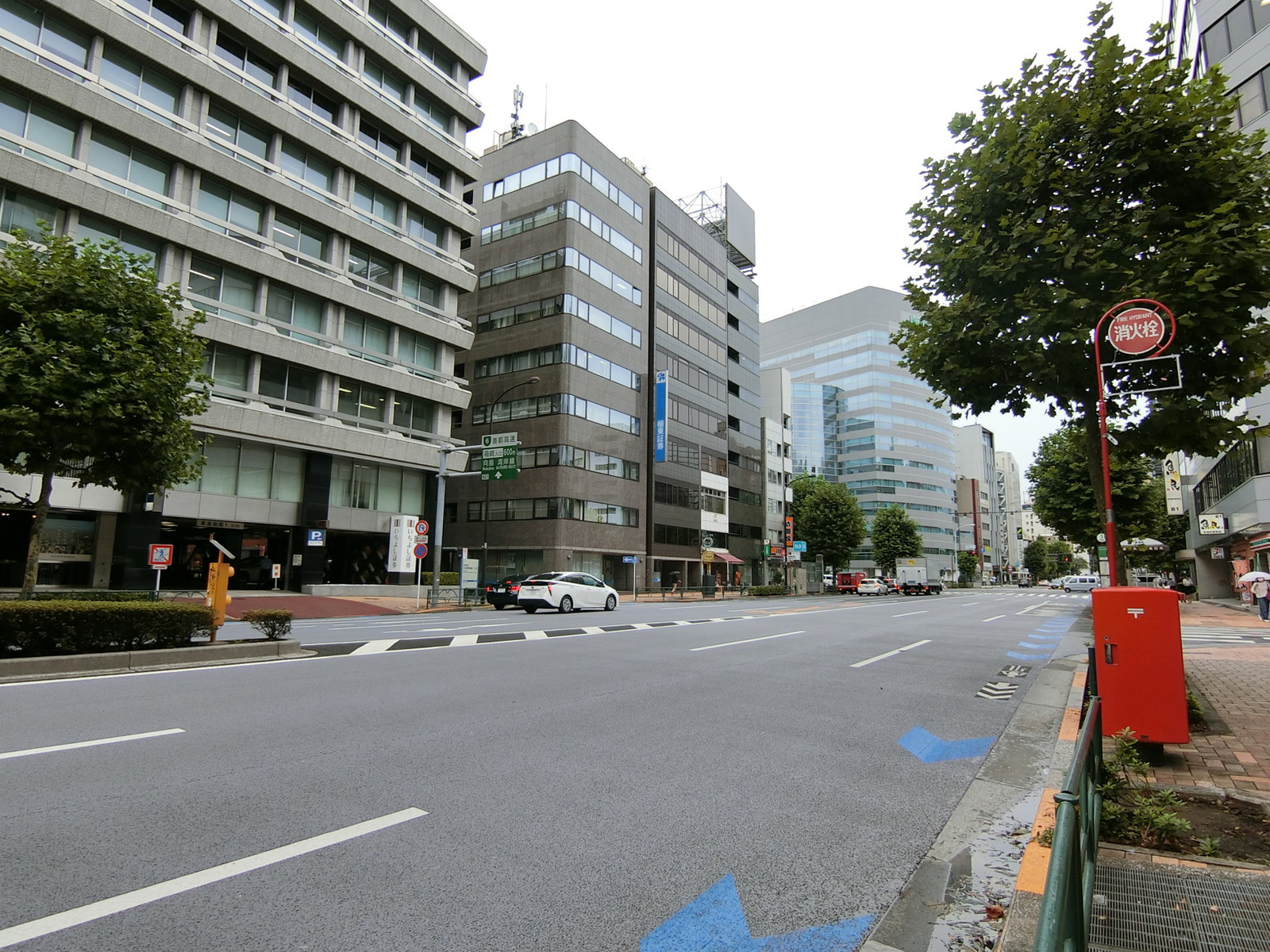 至近の新大橋通り