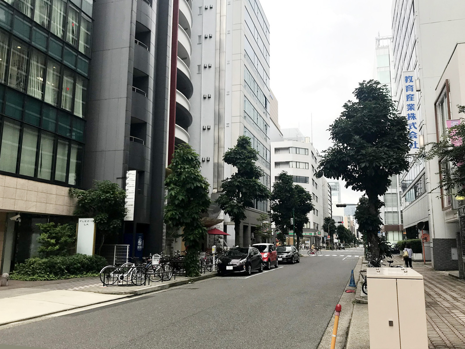 FLEZIO LA前面の通り
