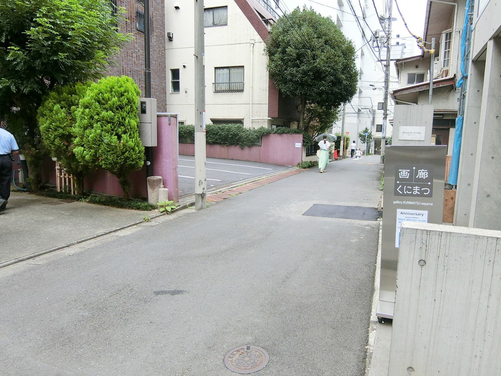 レジダンスボワ森前面の通り