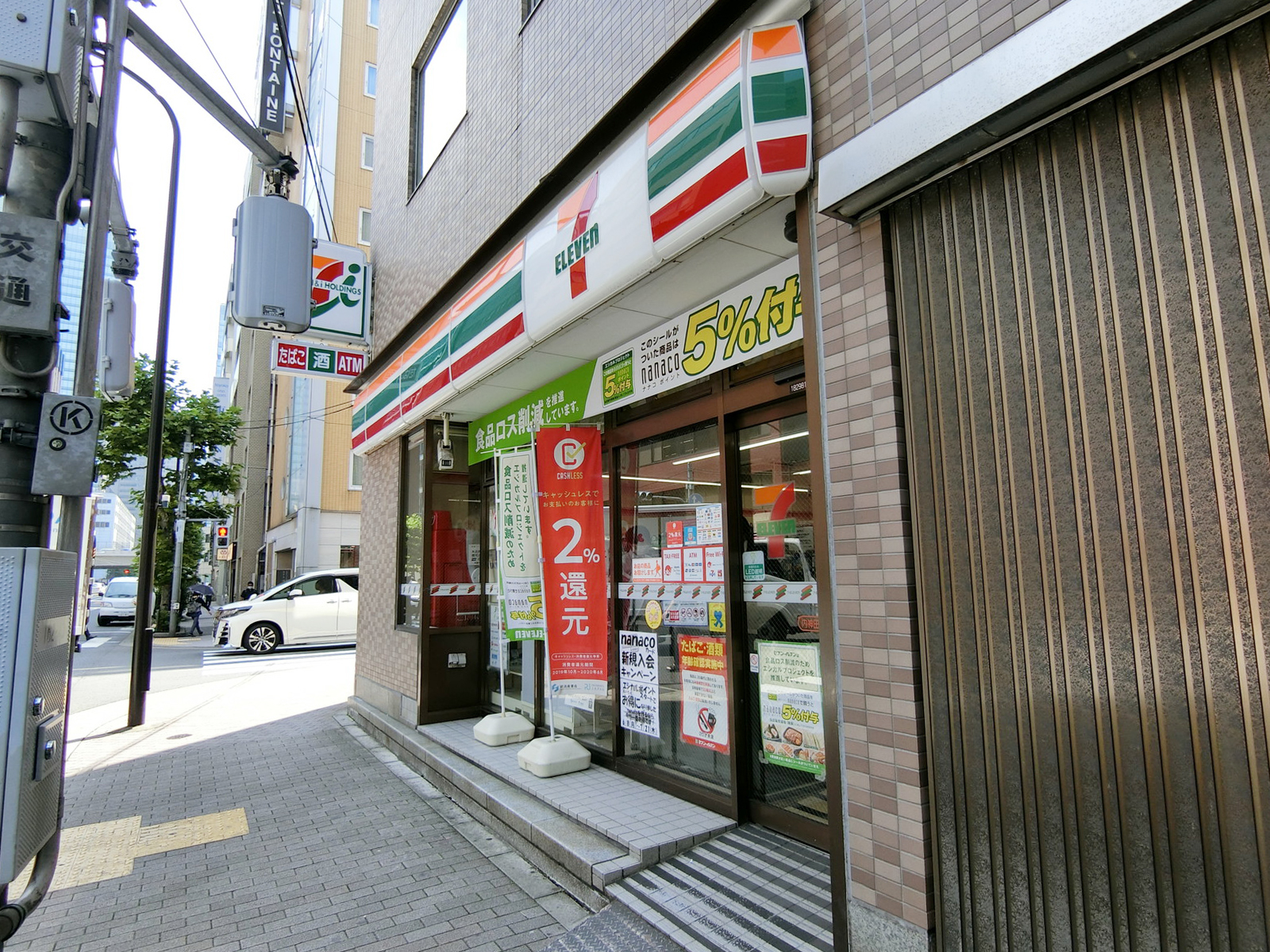 徒歩2分のセブンイレブン