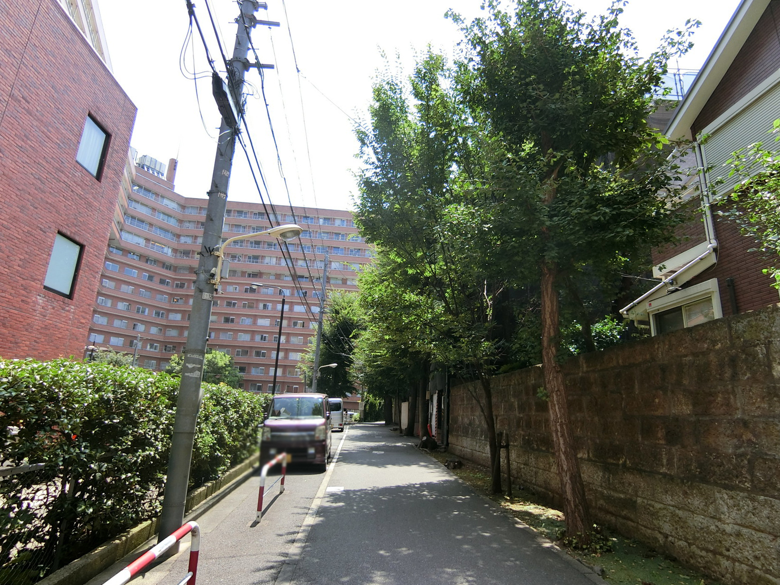 ベルデ代々木2前面の通り