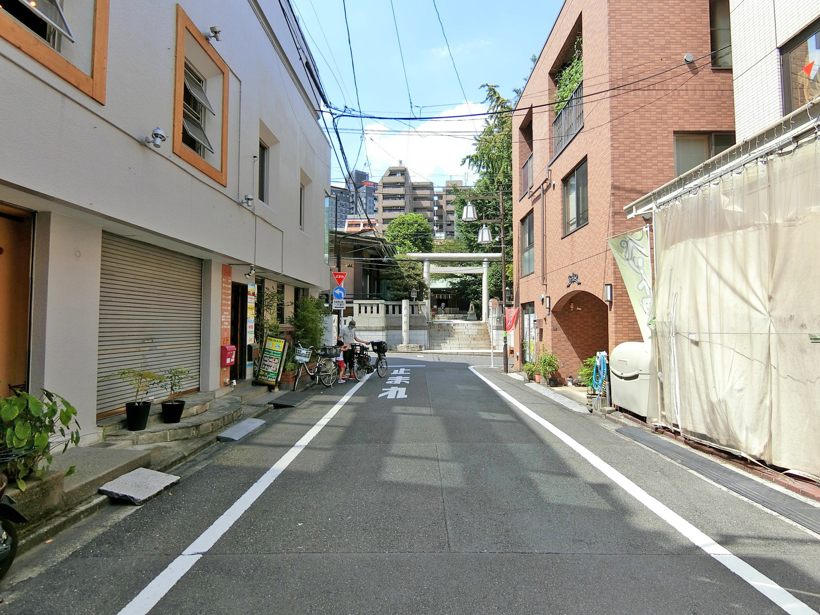 ウインド大塚ビル前面の通り