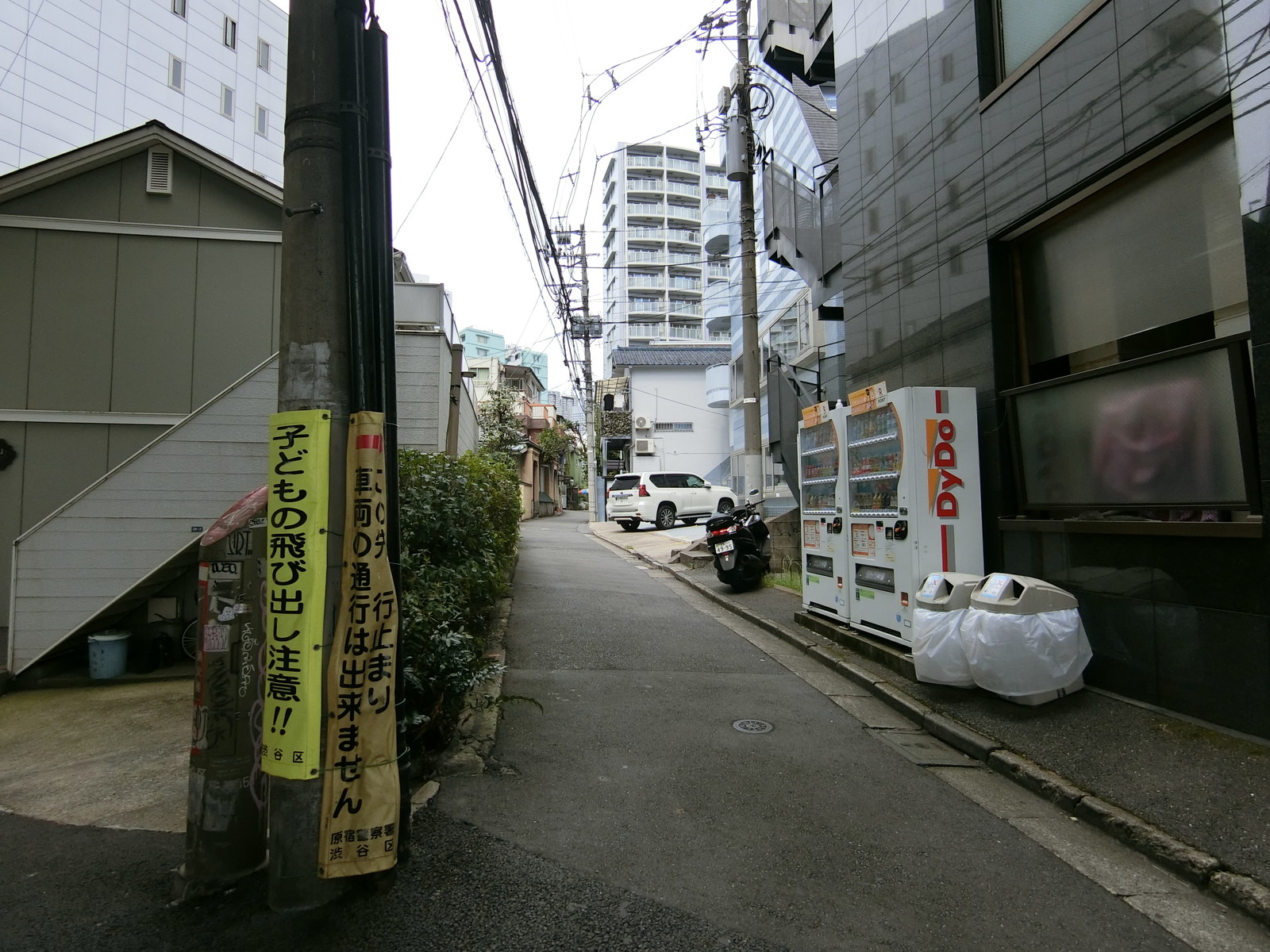 軟式野球会館前面の通り