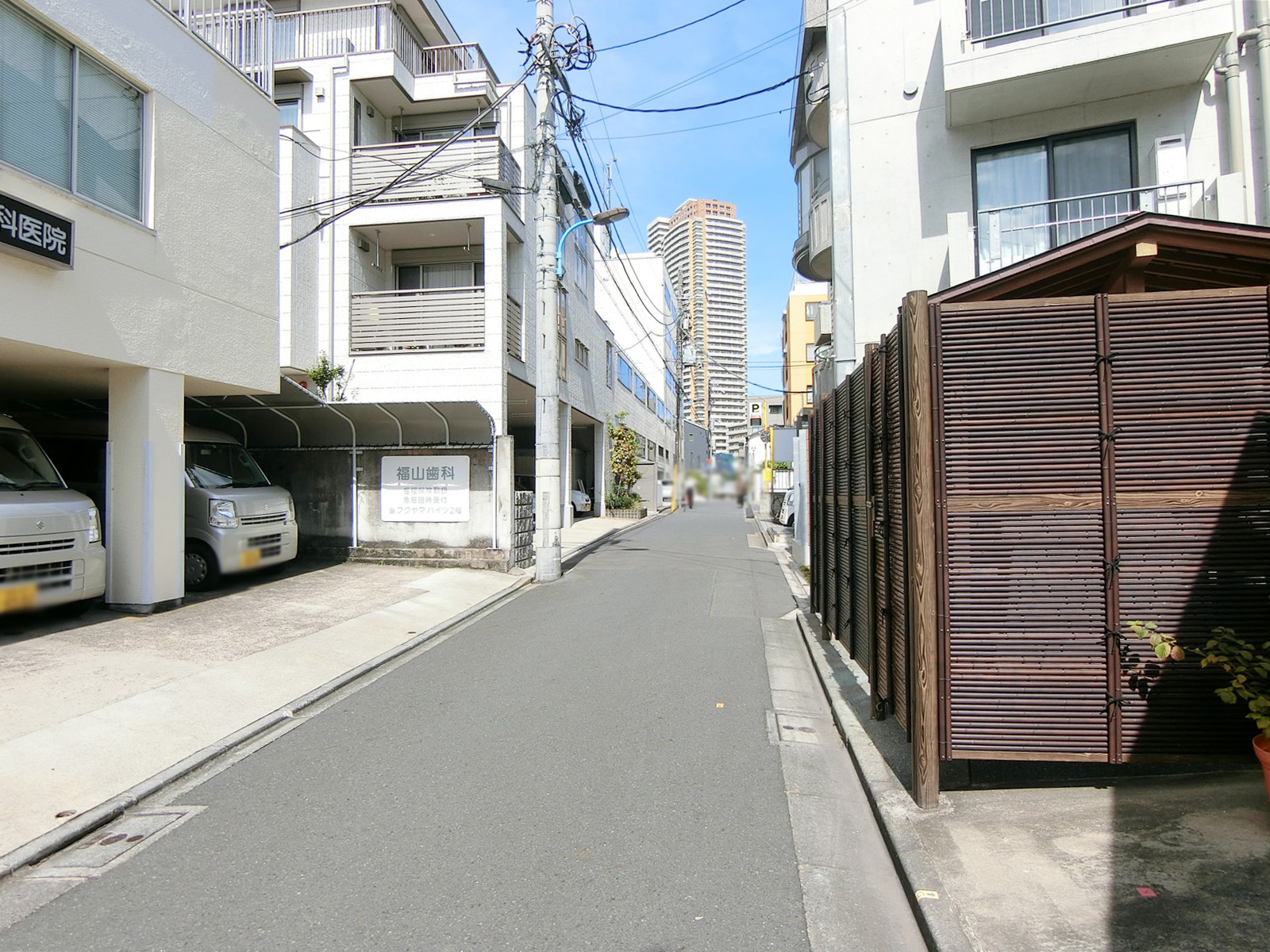 エルミタージュリドー前面の通り