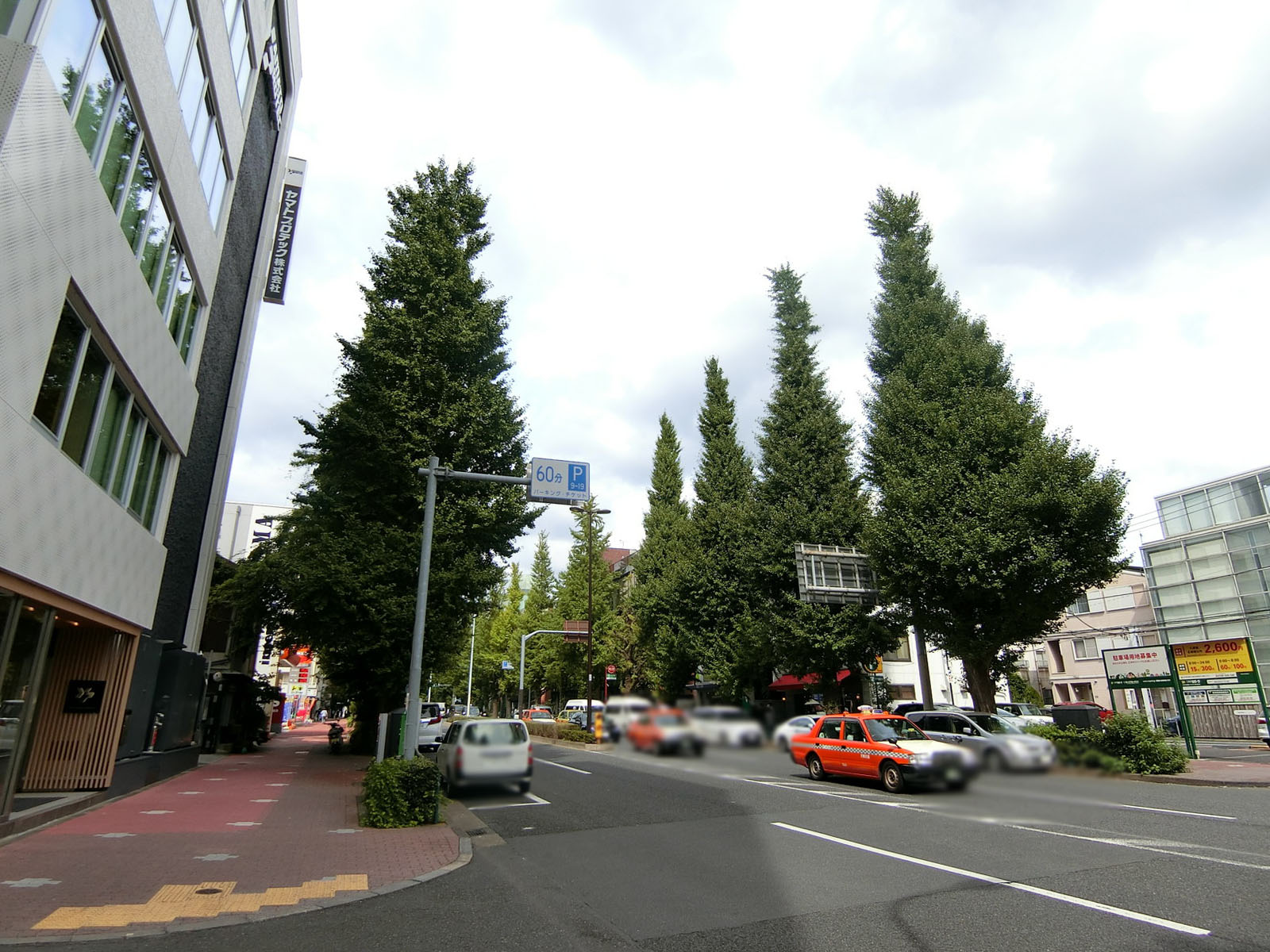 Barbizon32前面のプラチナ通り