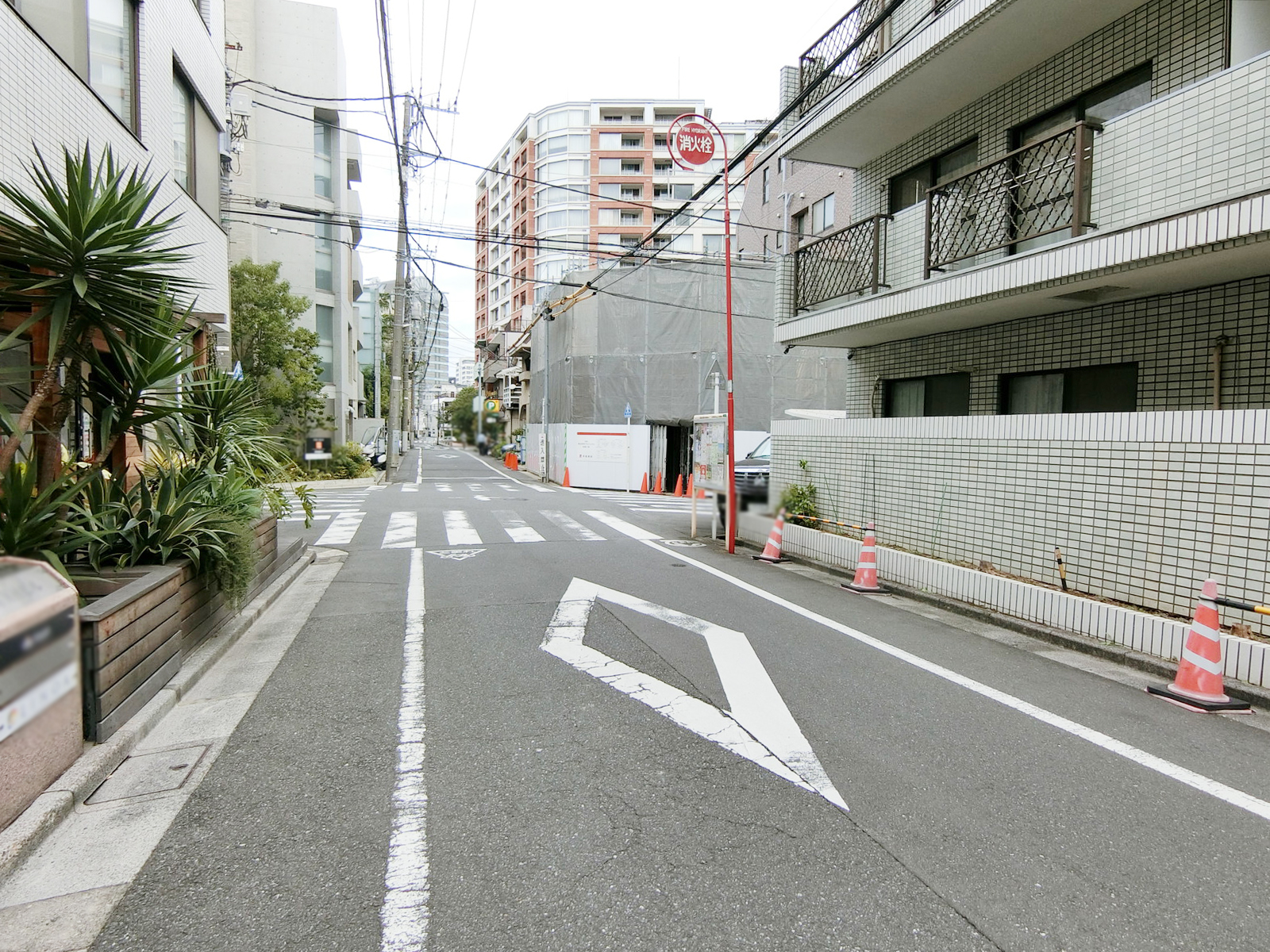 恵比寿NHビル前面の通り