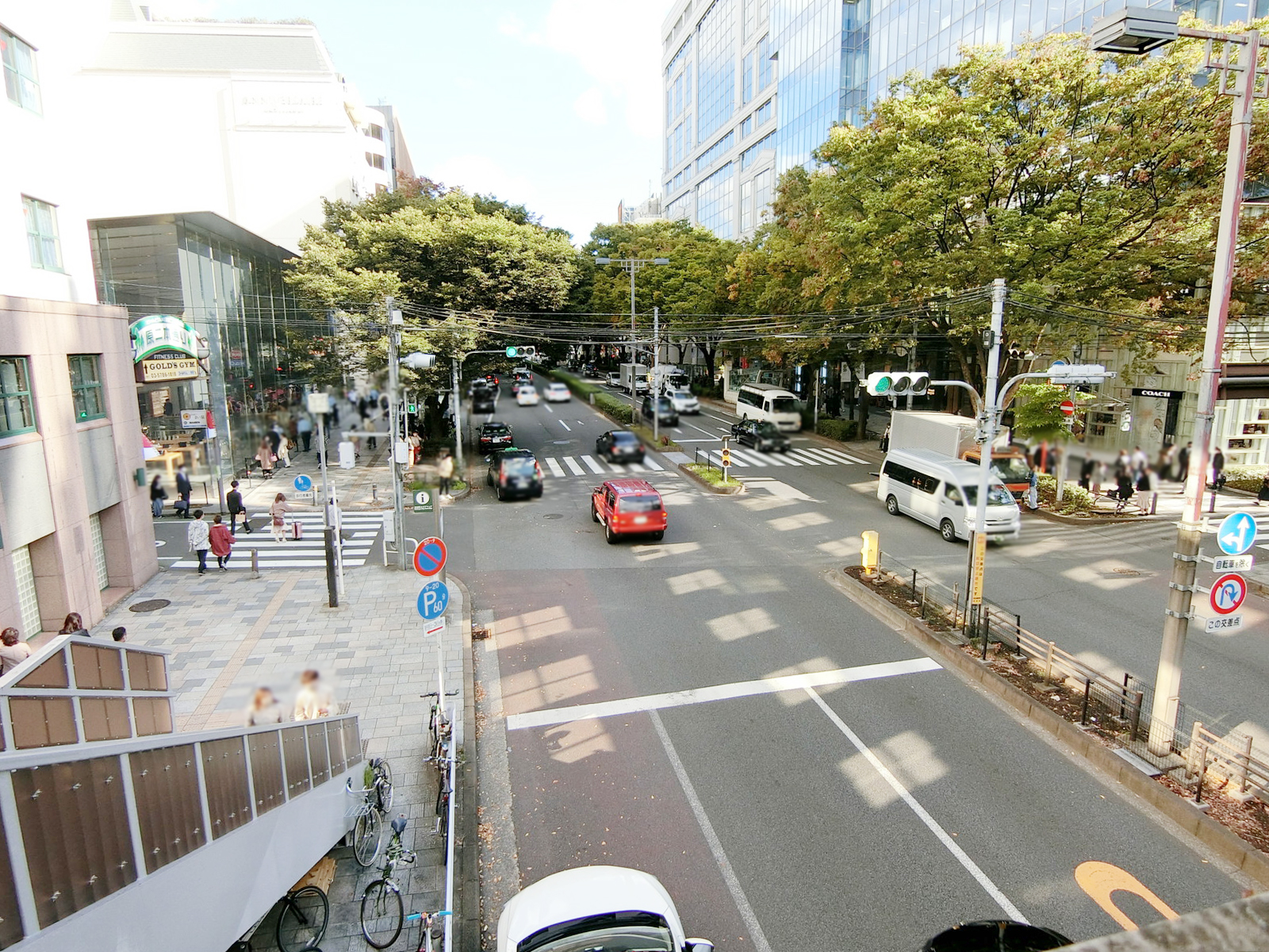 プレファス表参道前面の表参道