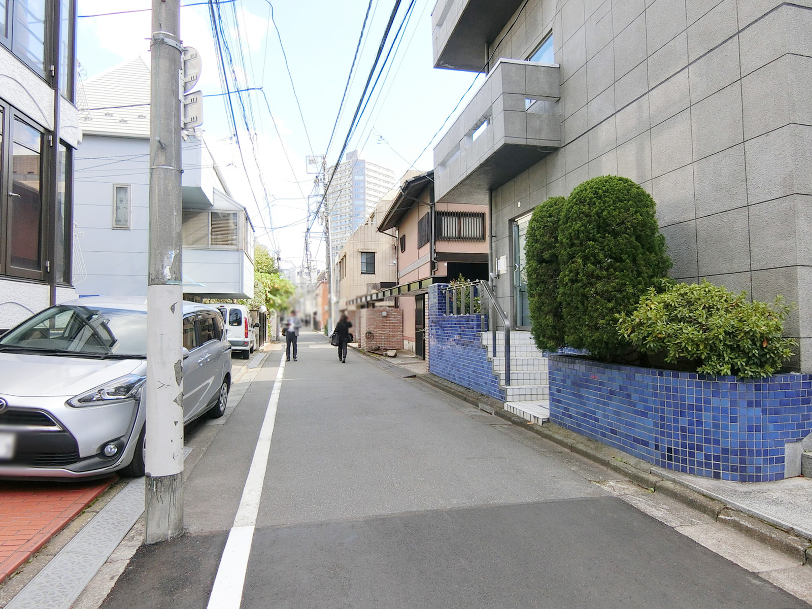 メゾン岡田前面の通り