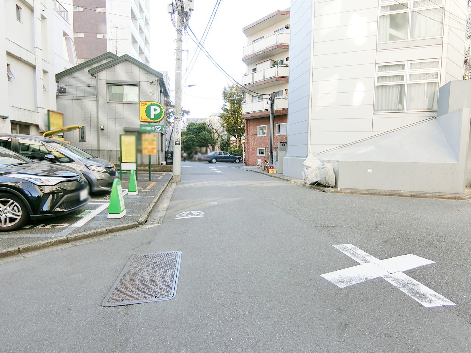 FLEG東麻布前面の通り