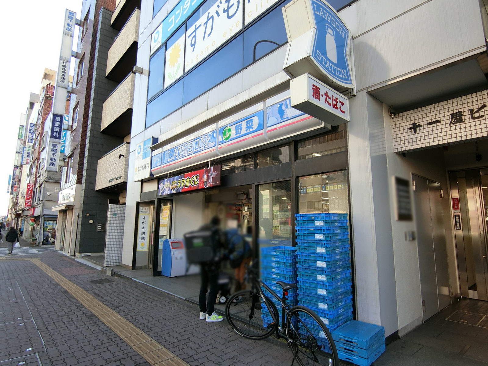徒歩2分のローソン 巣鴨1丁目店