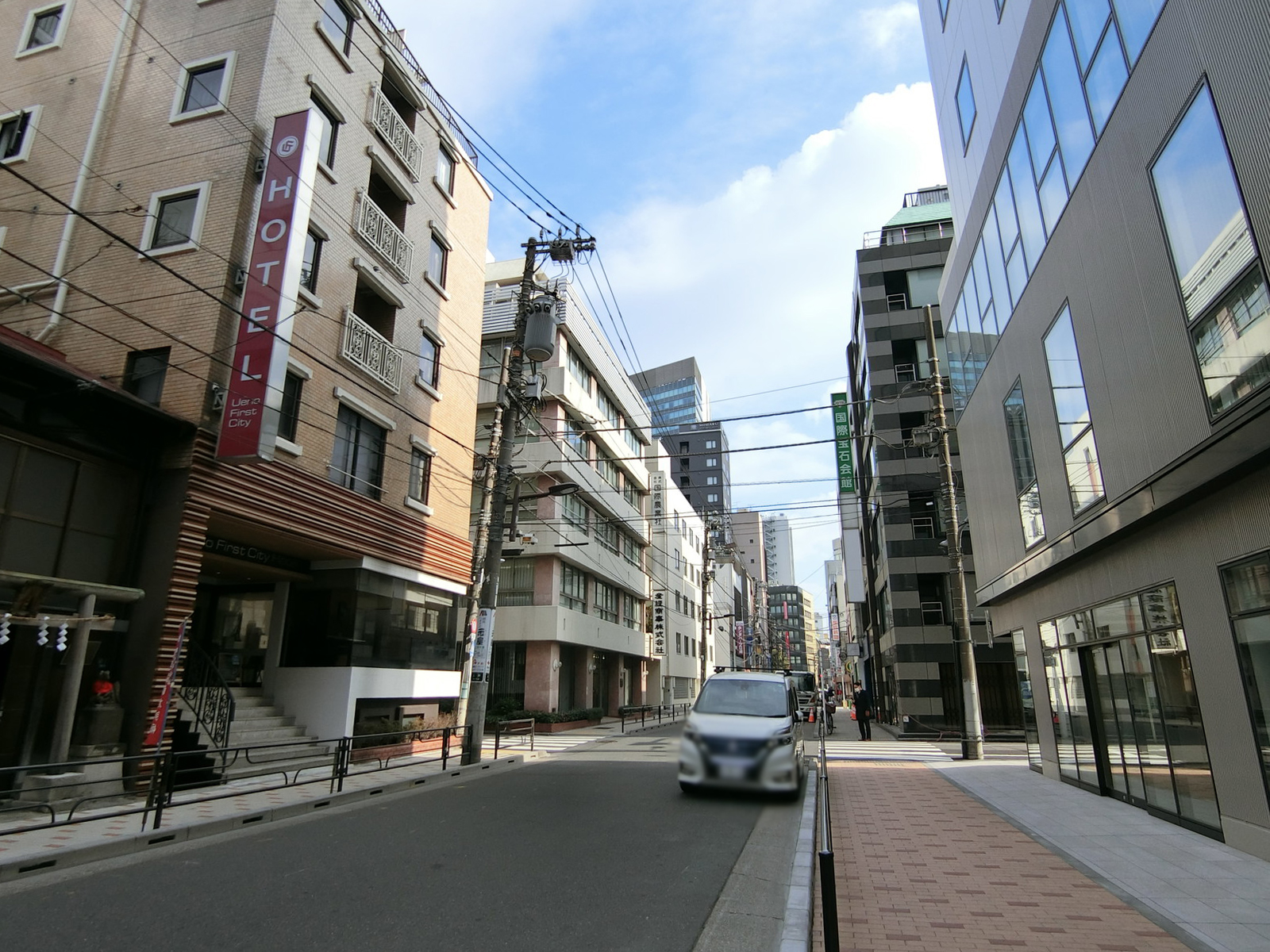 一般社団法人東京新潟県人会館前面の通り