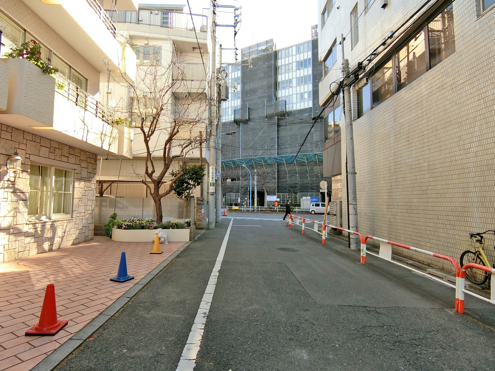 グレイスハウス前面の通り