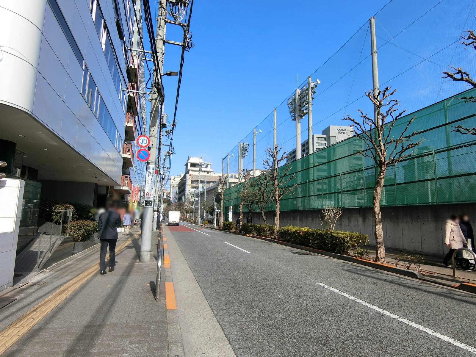 K.I.S飯田橋前面の通り