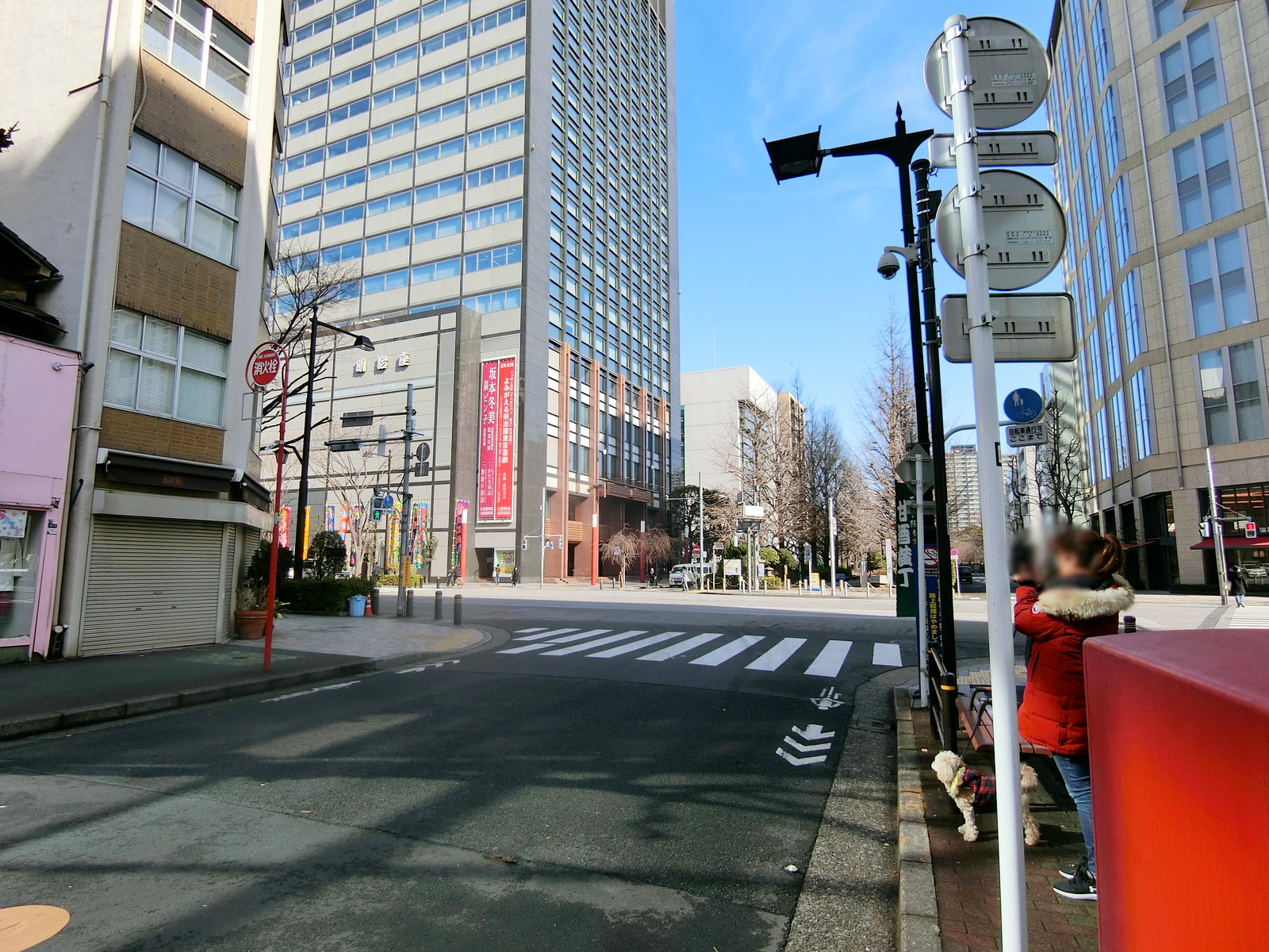 浜町伊藤ビル前面の通り