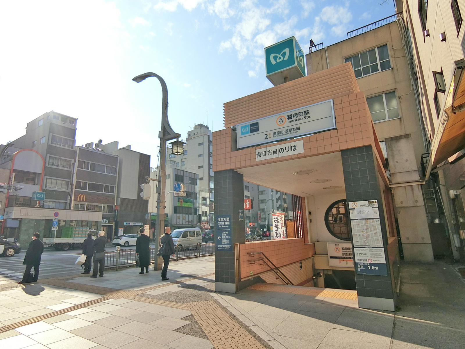 最寄りの「稲荷町駅」