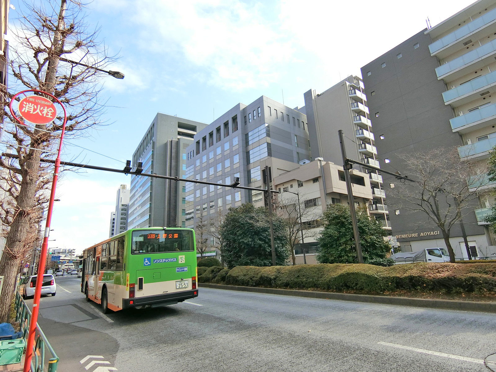 新目白通り沿いに立地