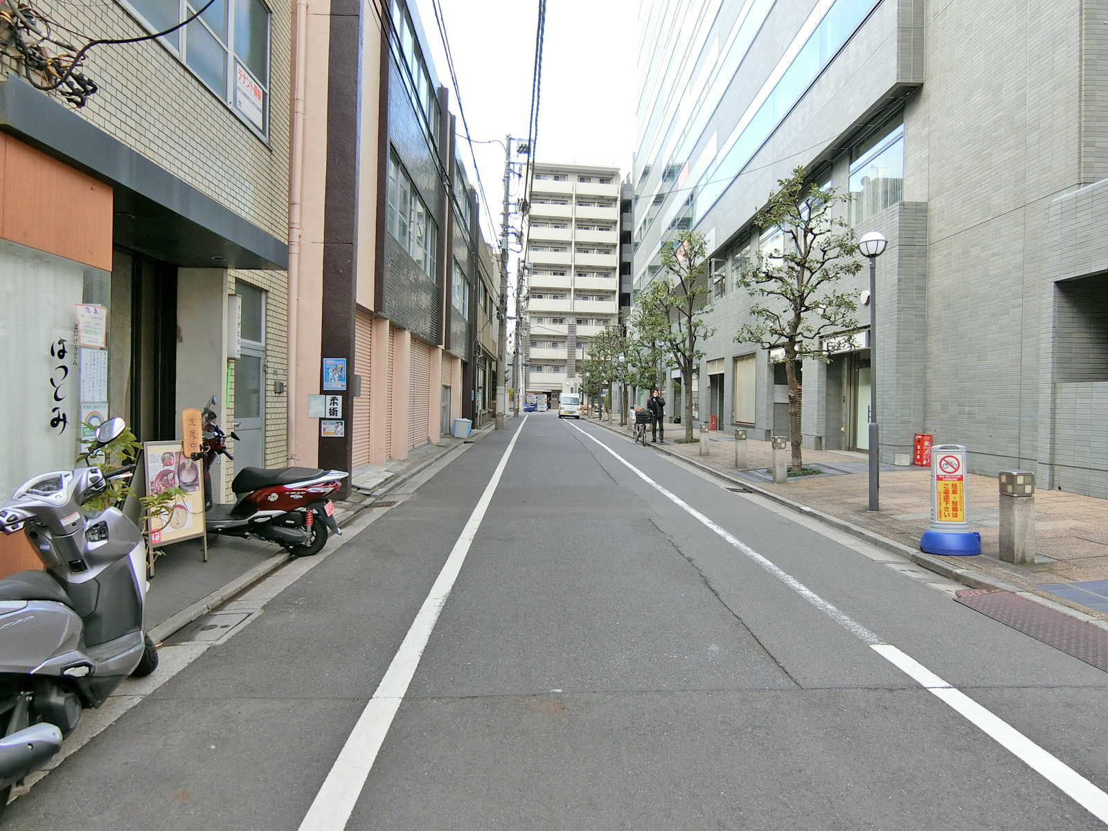 日火江戸川橋ビル第二前面の通り