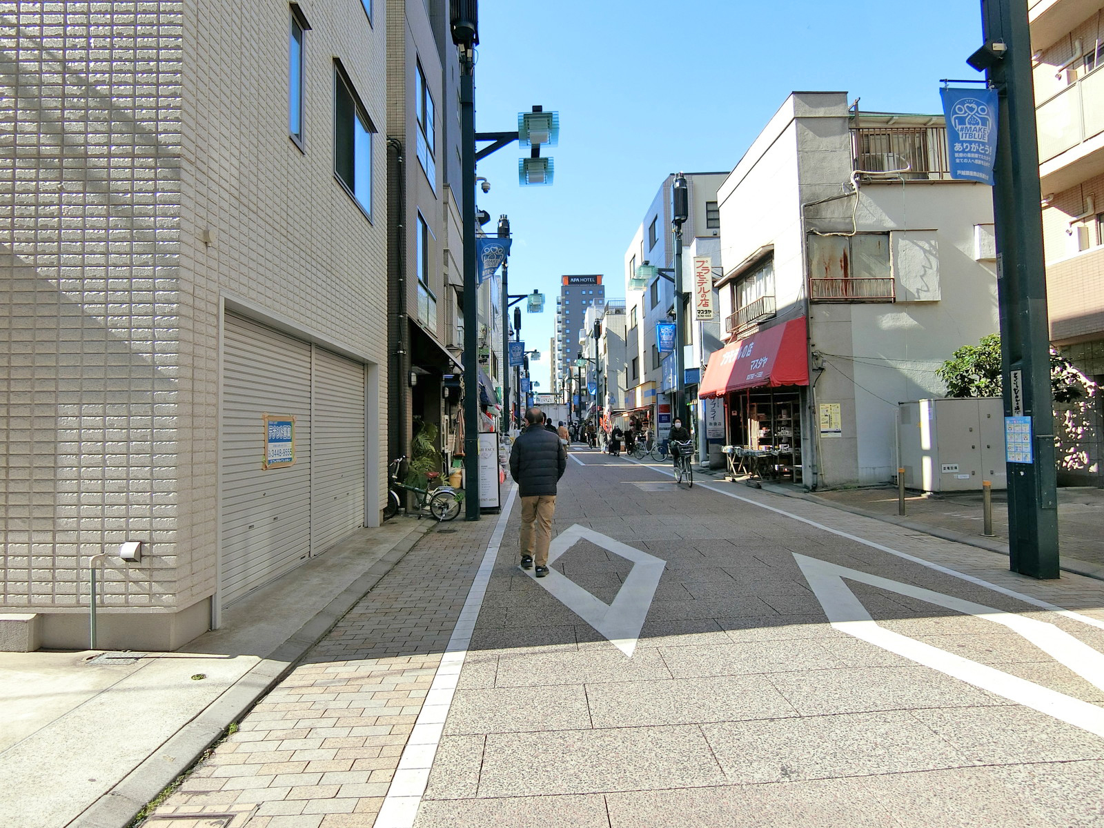 ウェルマン戸越ビル前面の通り