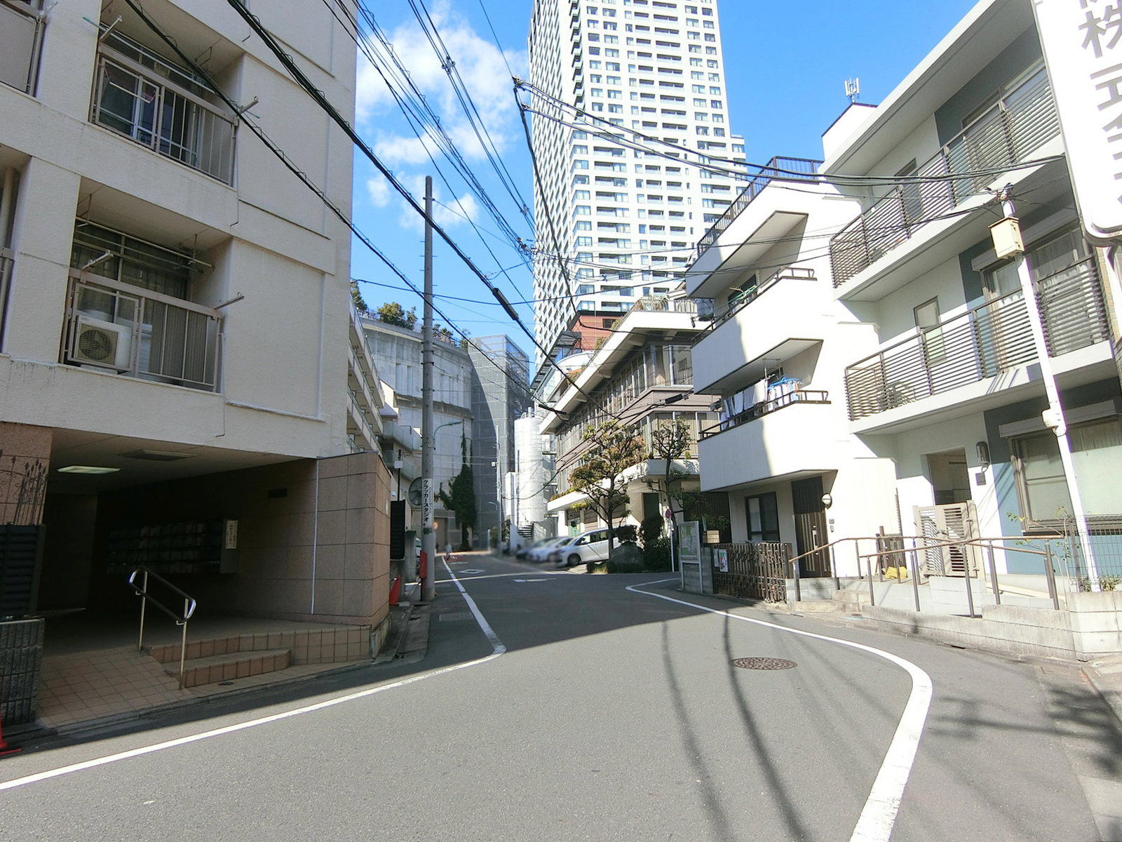 柳澤ビル前面の通り
