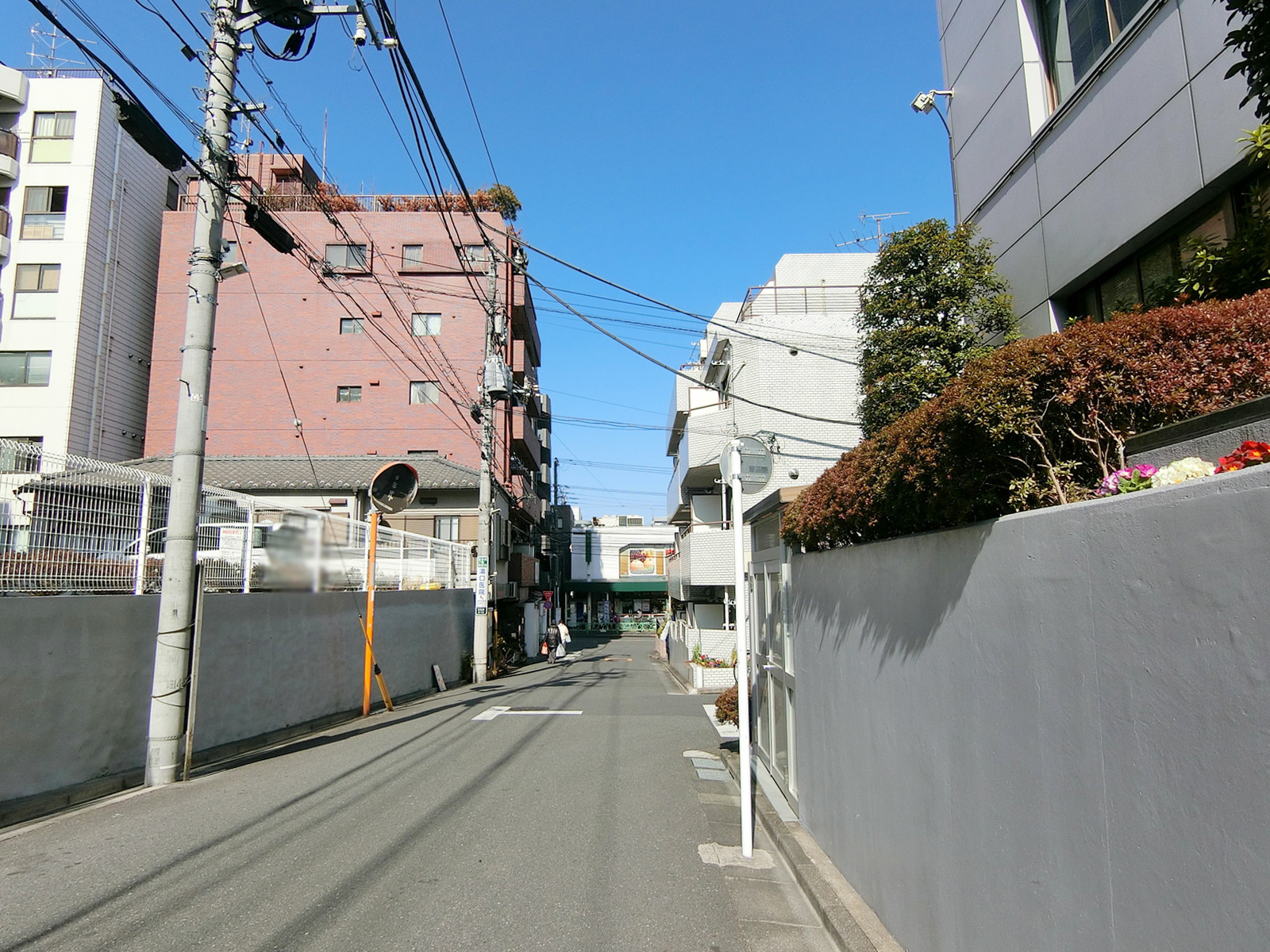 川本ビル前面の通り