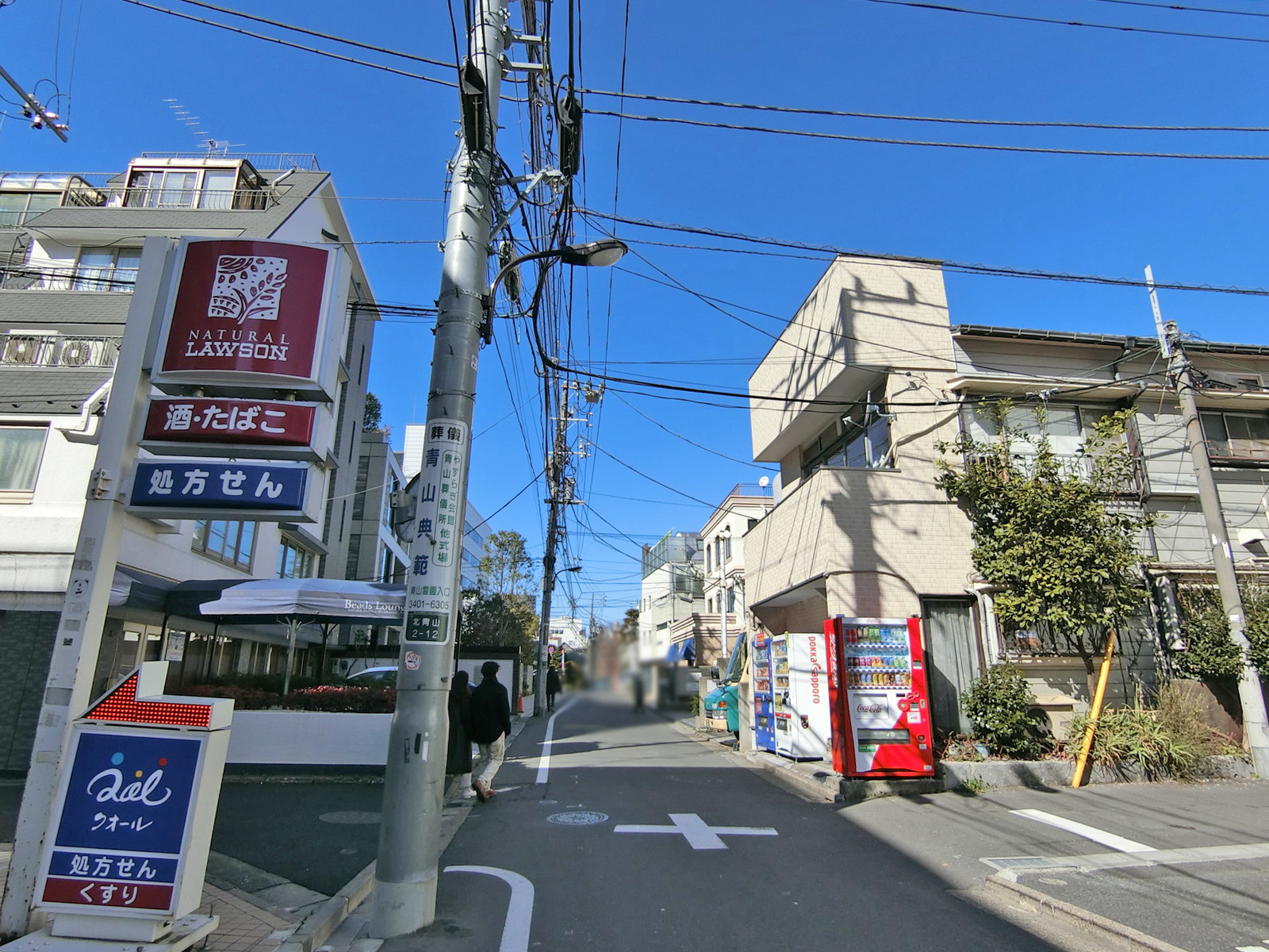 坂本ビル前面の通り