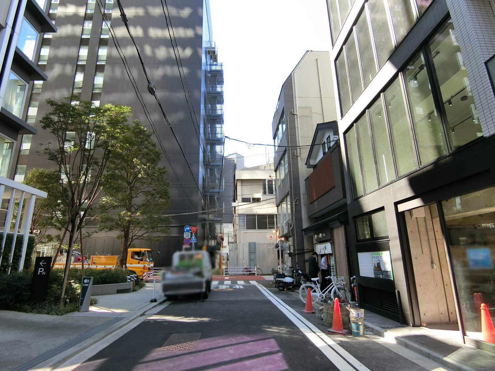 (仮)SNT八丁堀ビル計画前面の通り
