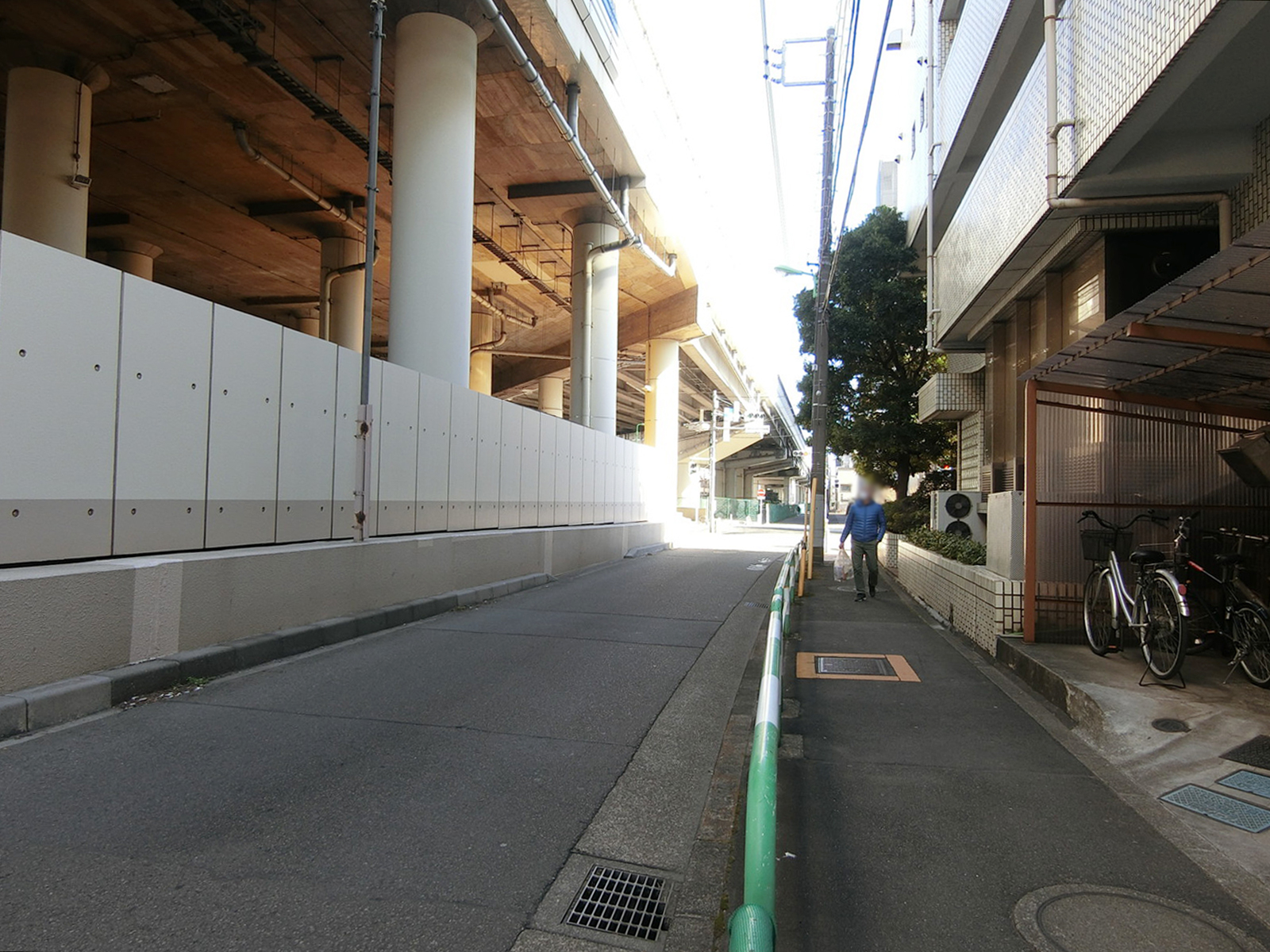 アサカシオン玉川台前面の通り