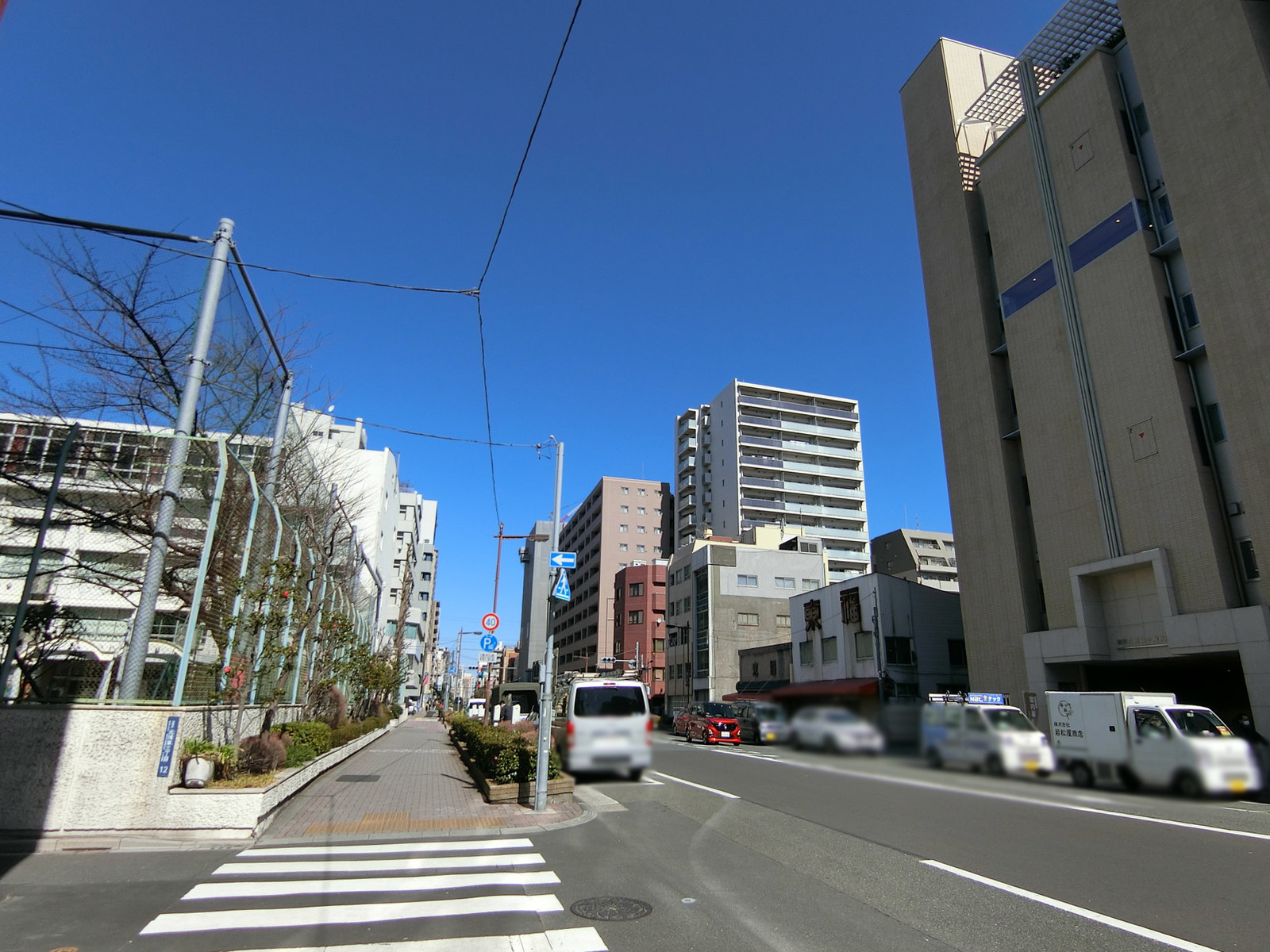 付近の新堀通り