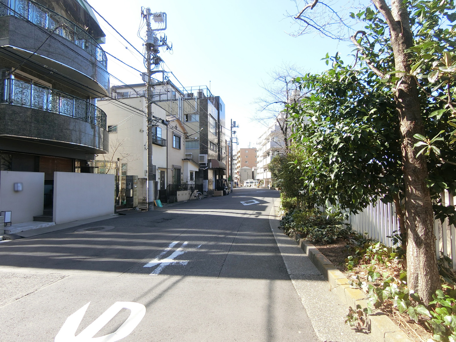 関口貸事務所前面の通り